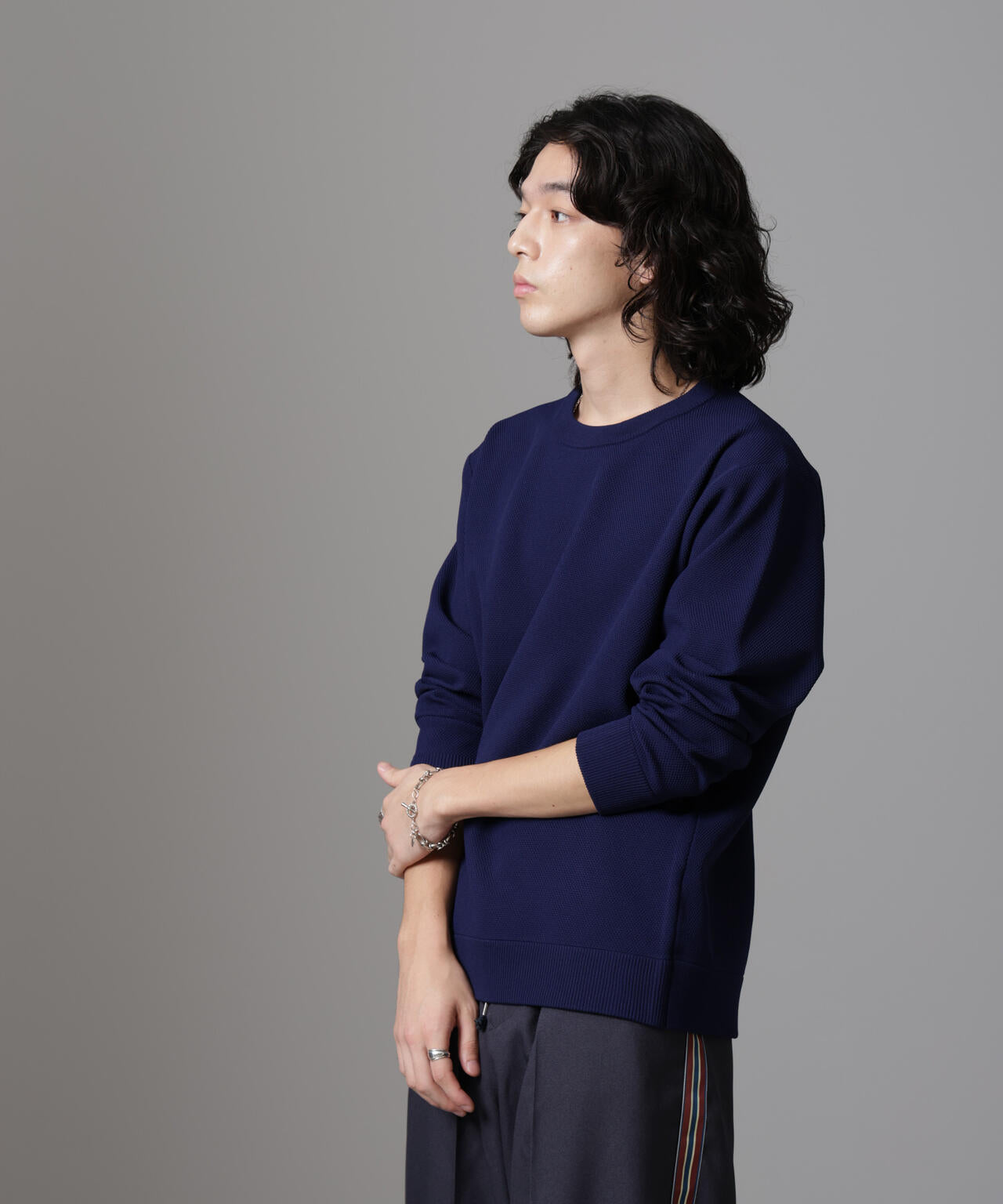 テック鹿の子ニットプルオーバー 6724222206