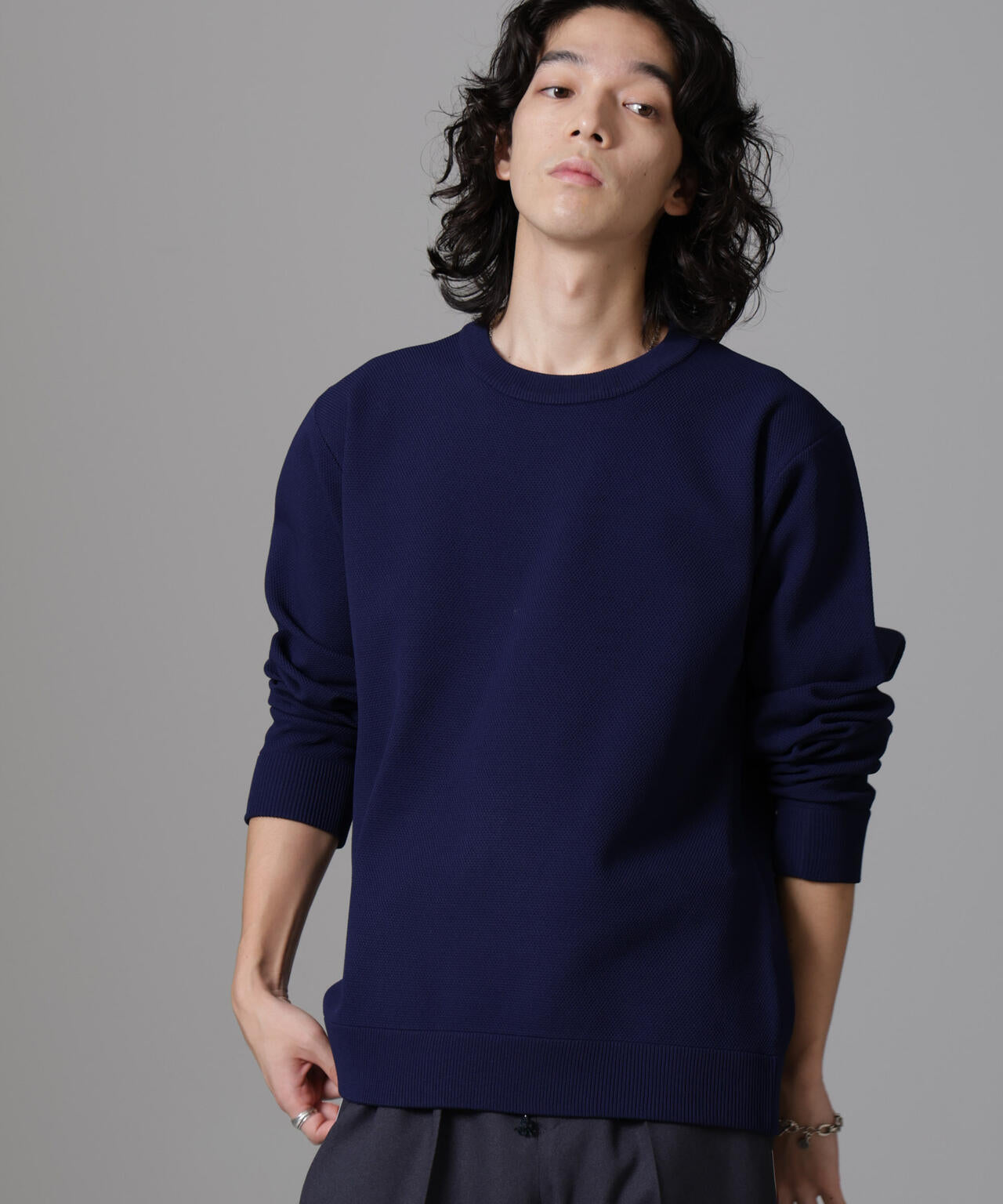 テック鹿の子ニットプルオーバー 6724222206