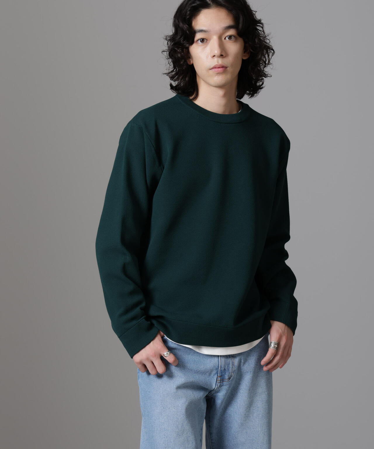 テック鹿の子ニットプルオーバー 6724222206