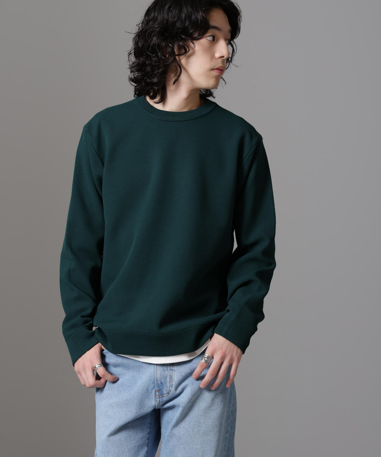 テック鹿の子ニットプルオーバー 6724222206