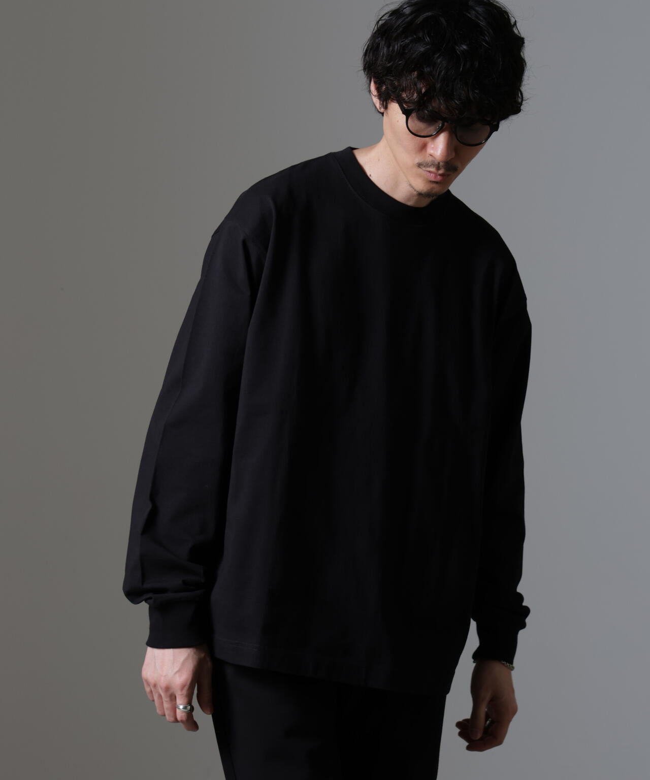 ビッグシルエットワンポイントTシャツ 長袖 6724223211