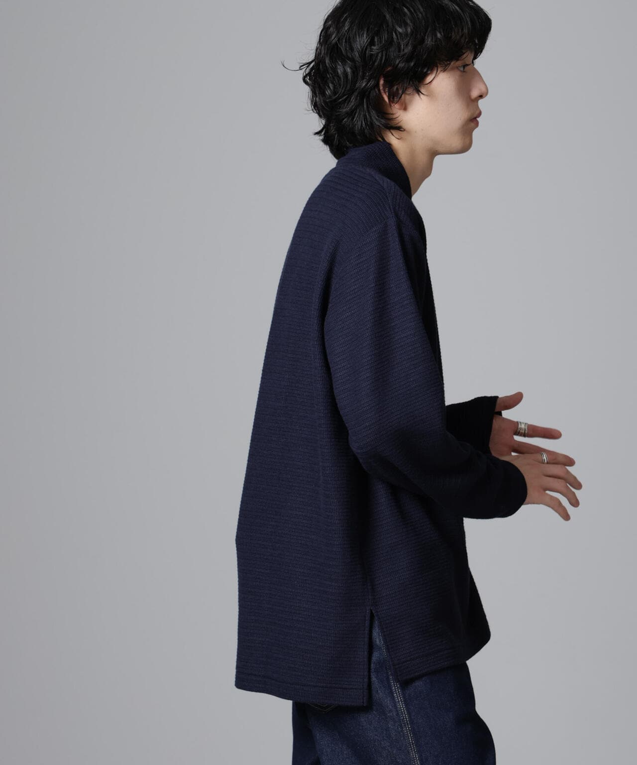 WEB限定/デザインネックサーマルプルオーバー 長袖 6724223232