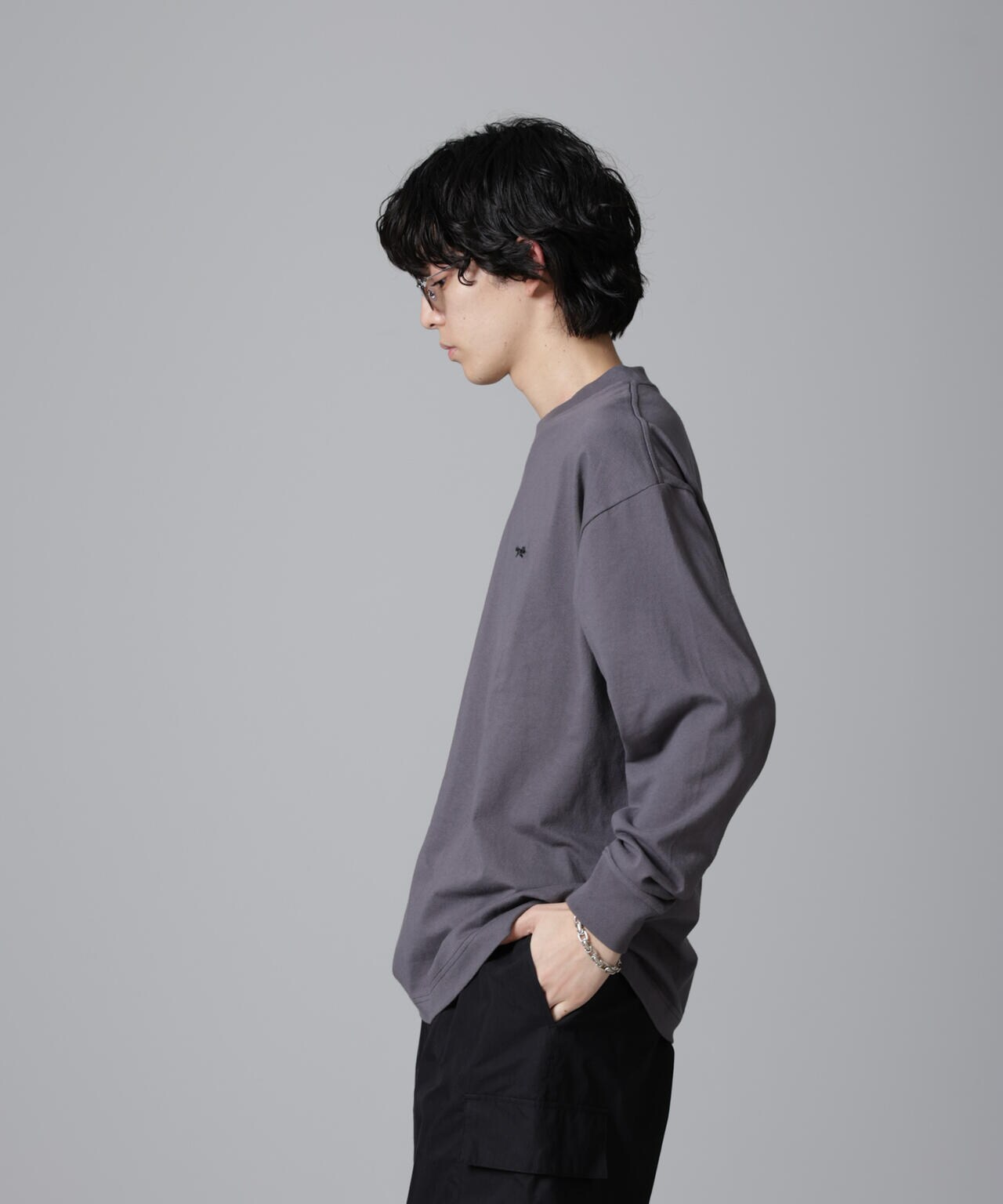 PENNEYS BLACK ワンポイントTシャツ長袖 6724223234