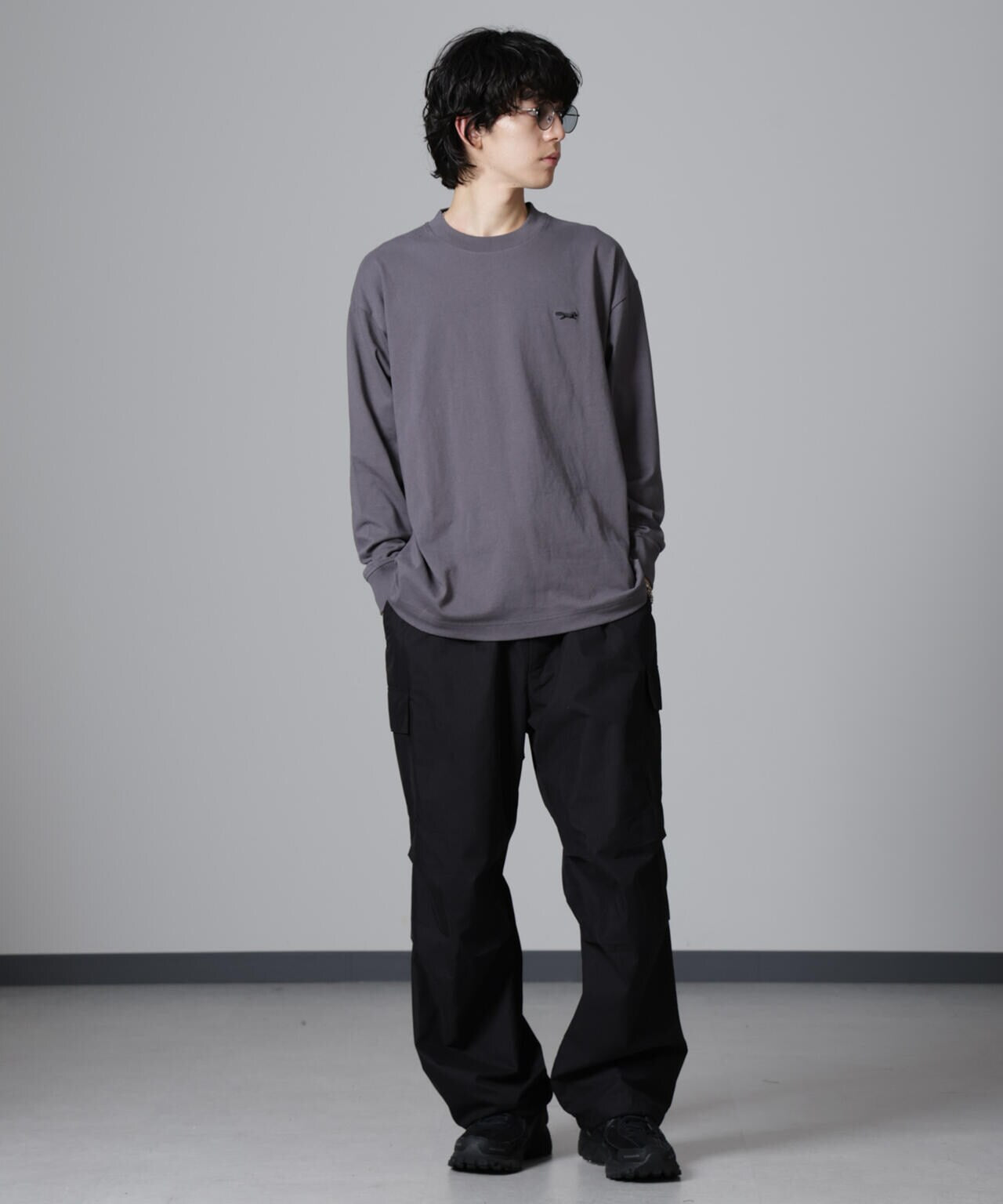 PENNEYS BLACK ワンポイントTシャツ長袖 6724223234