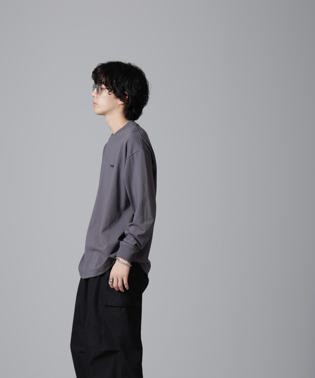 PENNEYS BLACK ワンポイントTシャツ長袖 6724223234