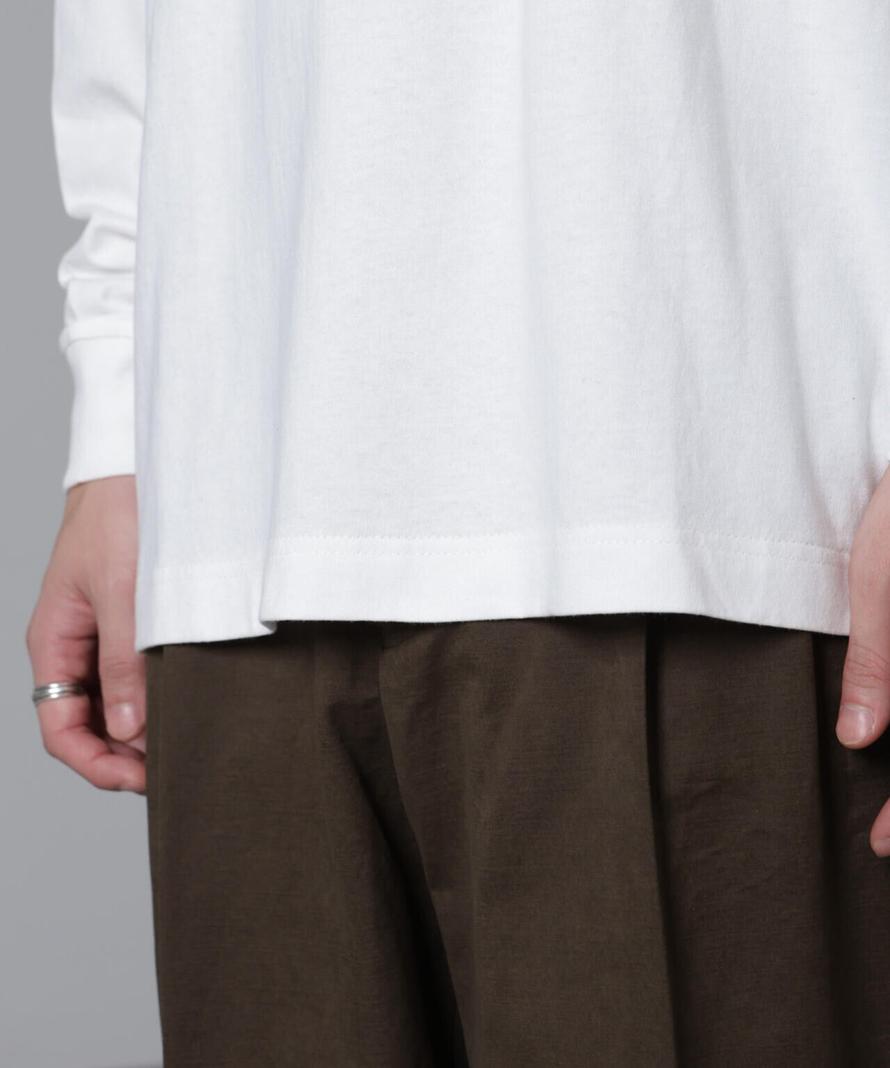 PENNEYS BLACK ワンポイントTシャツ長袖 6724223234