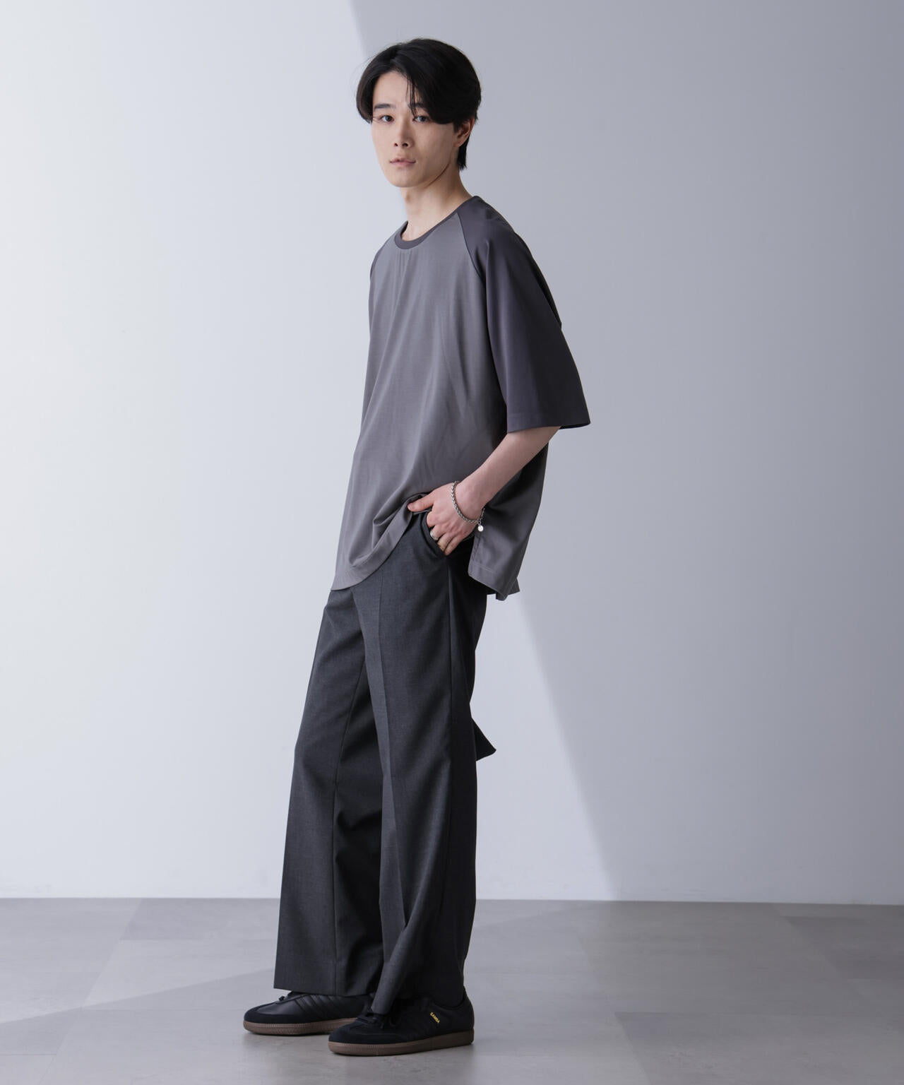 ワイドシルエットラグランTシャツ 半袖 6724224207
