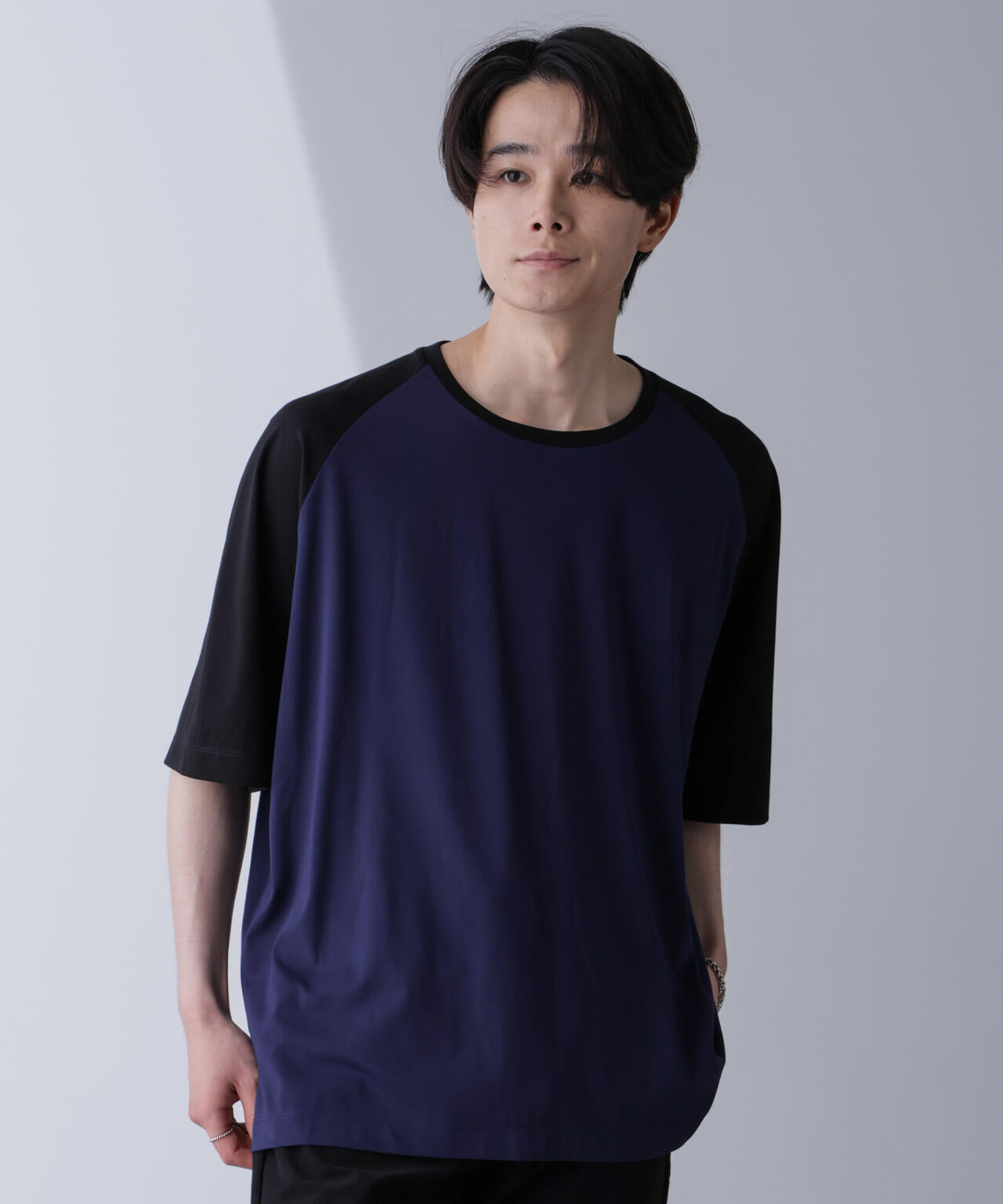 ワイドシルエットラグランTシャツ 半袖 6724224207
