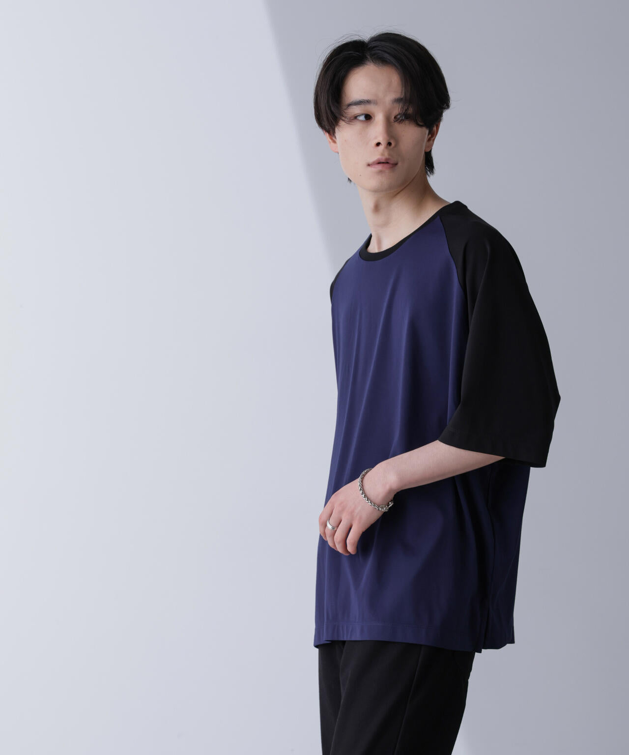 ワイドシルエットラグランTシャツ 半袖 6724224207