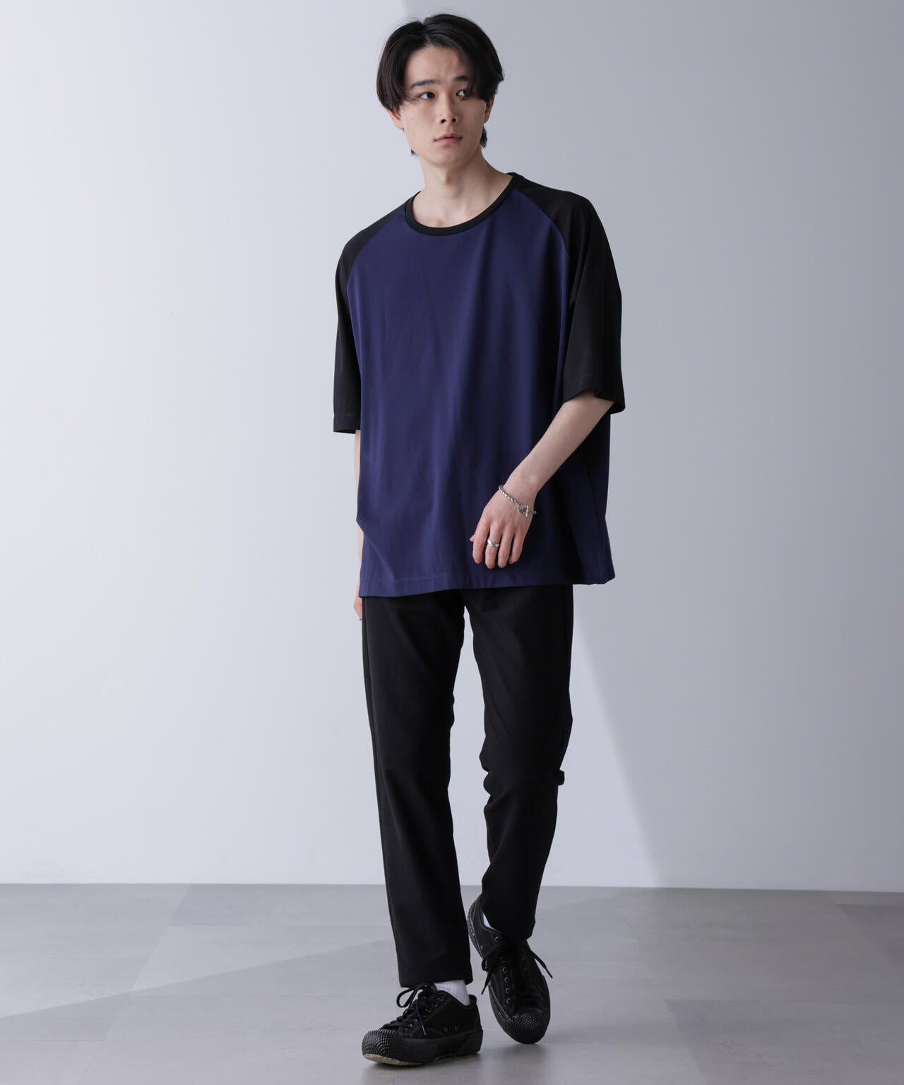 ワイドシルエットラグランTシャツ 半袖 6724224207