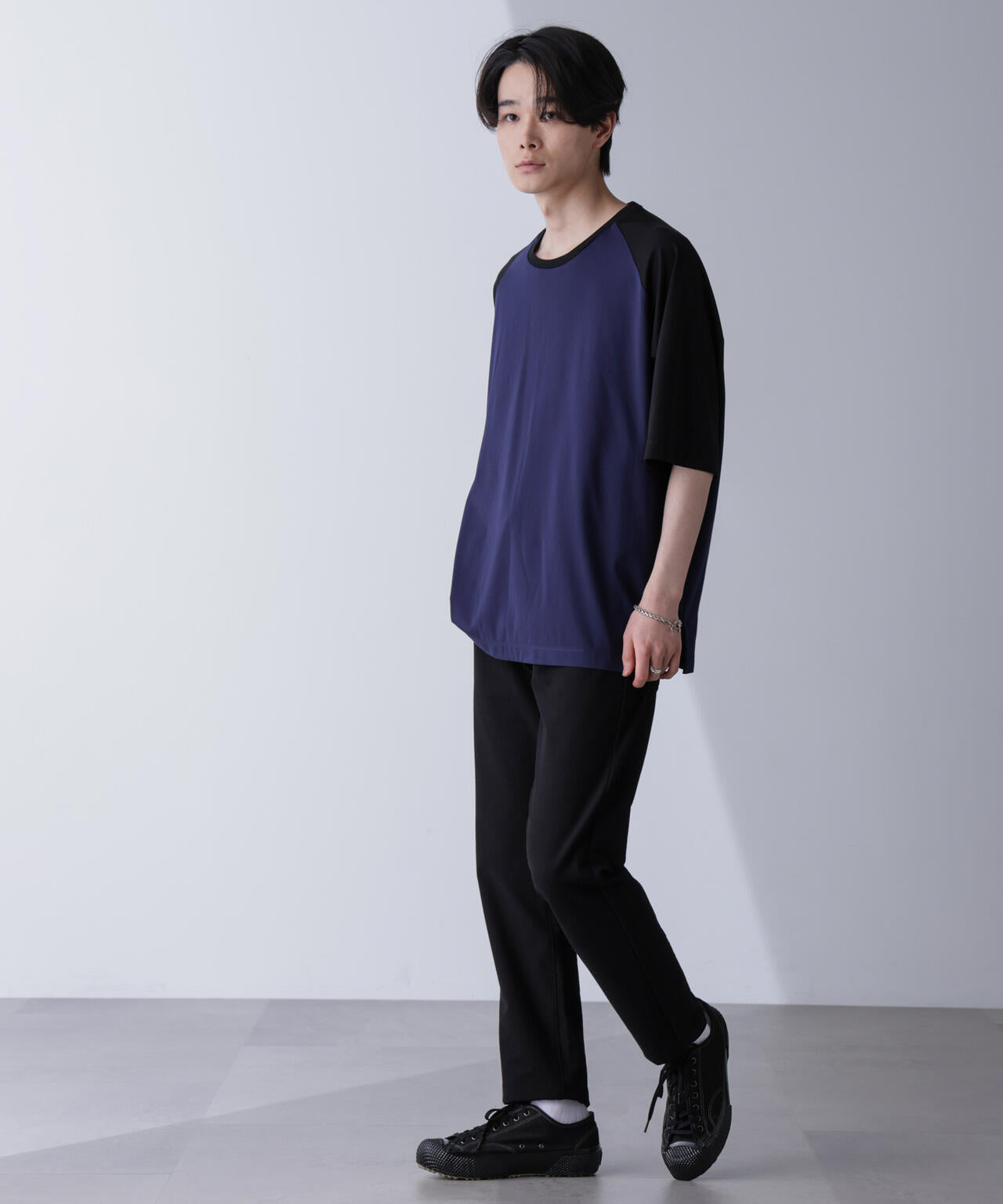 ワイドシルエットラグランTシャツ 半袖 6724224207