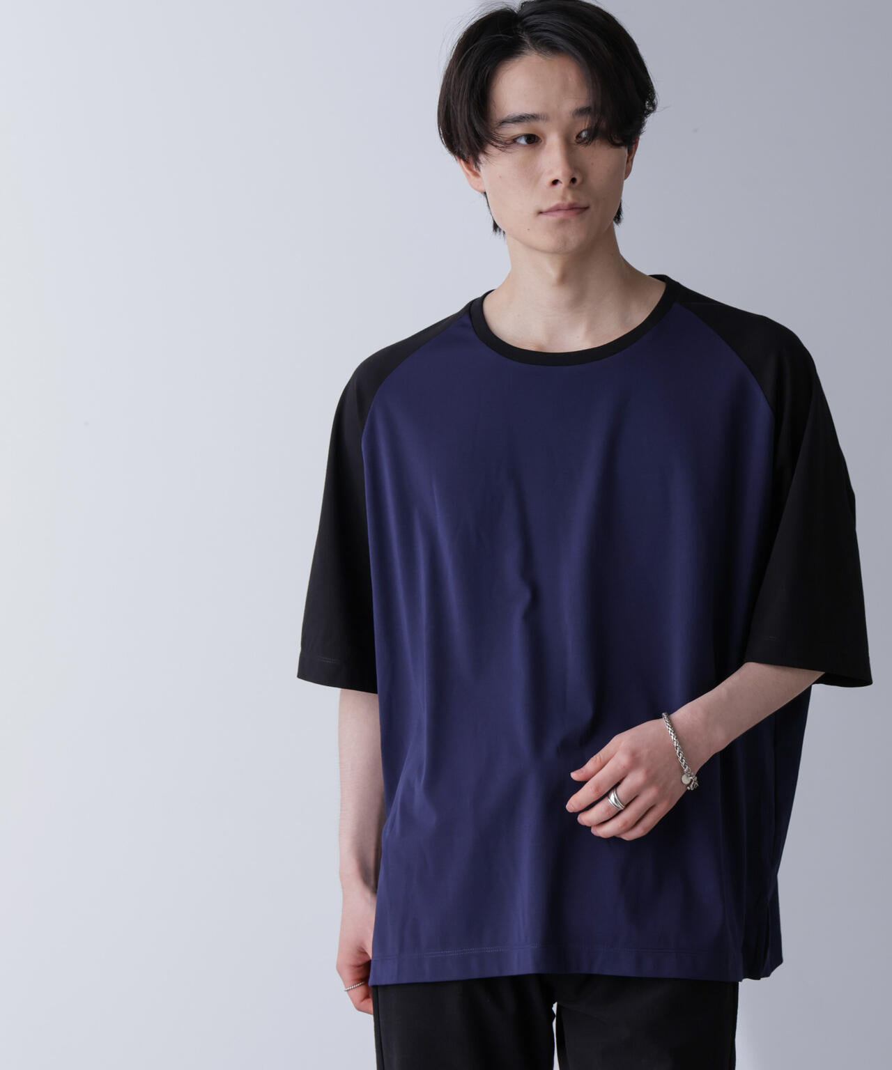 ワイドシルエットラグランTシャツ 半袖 6724224207