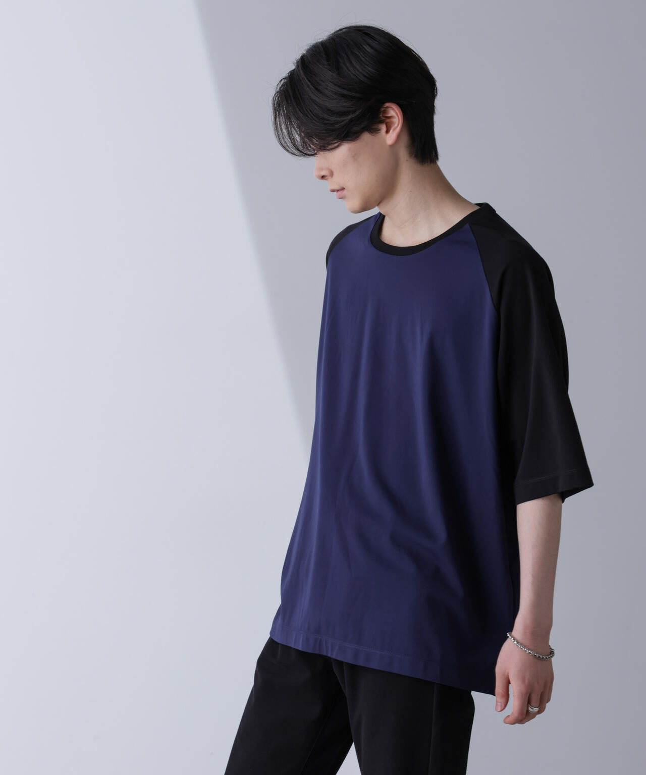 ワイドシルエットラグランTシャツ 半袖 6724224207