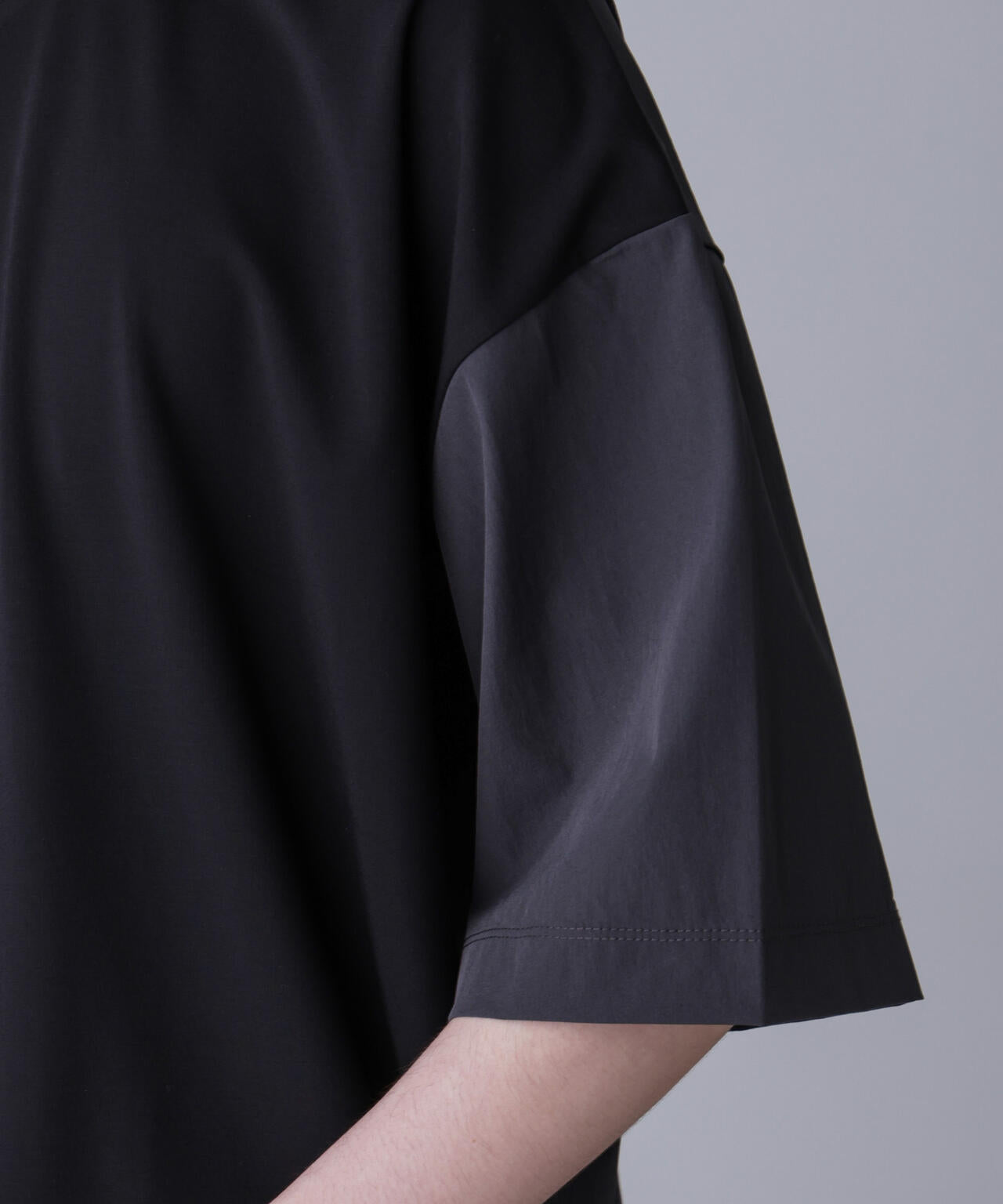 袖切り替えビッグTシャツ 半袖 6724224211