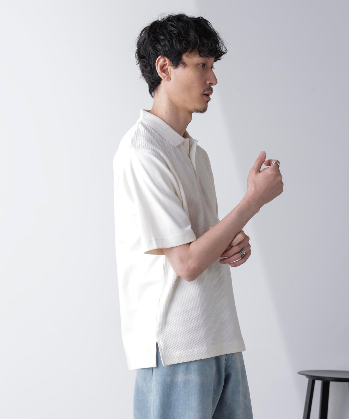 2トーンコンビポロシャツ 半袖 6724224225
