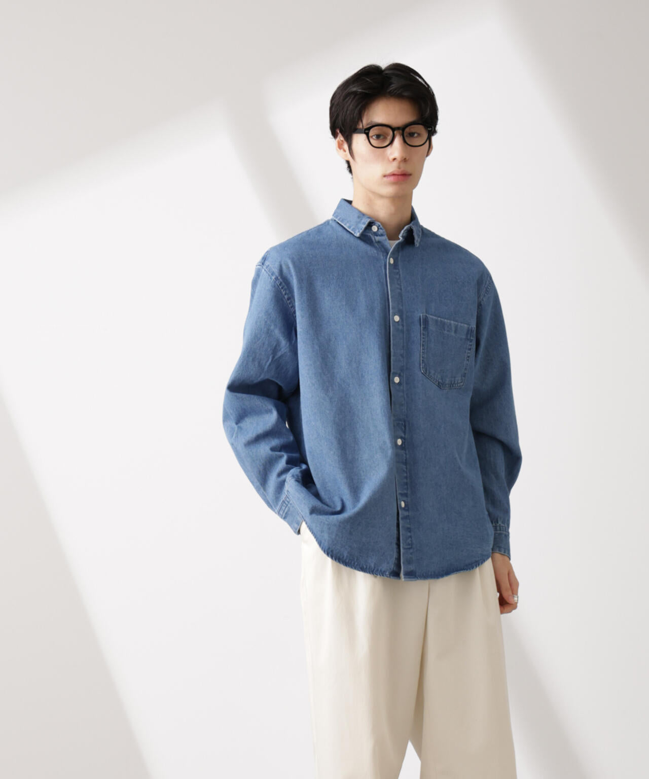 ライトオンスデニムシャツ 長袖 6725120205