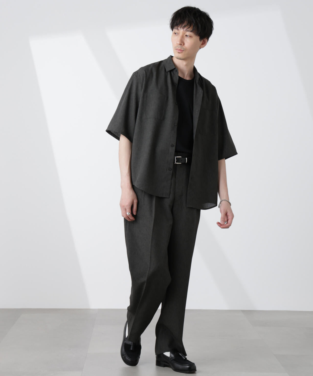 テックリネンシャツ 半袖 6725121219