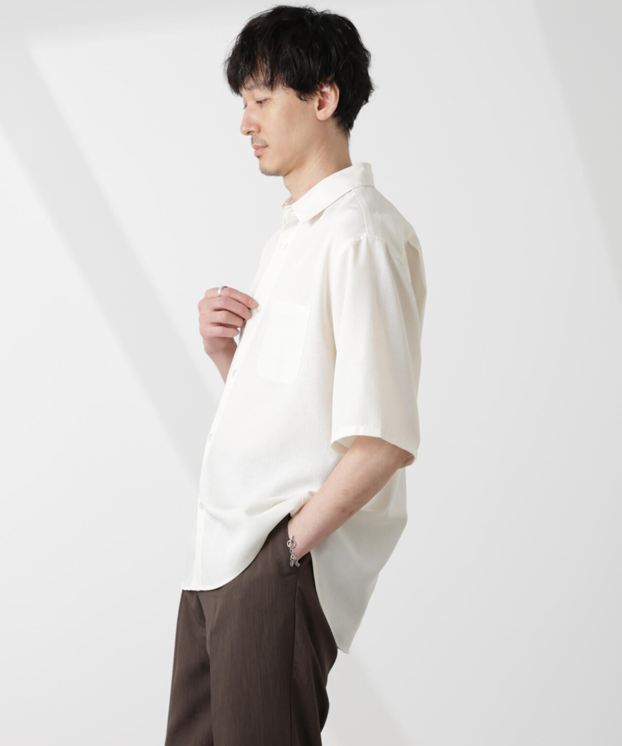 テックリネンシャツ 半袖 6725121219