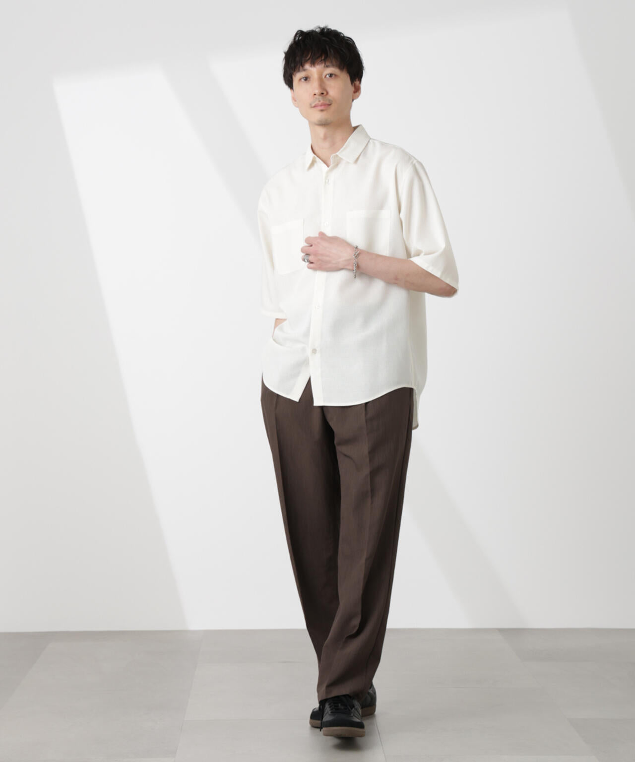 テックリネンシャツ 半袖 6725121219