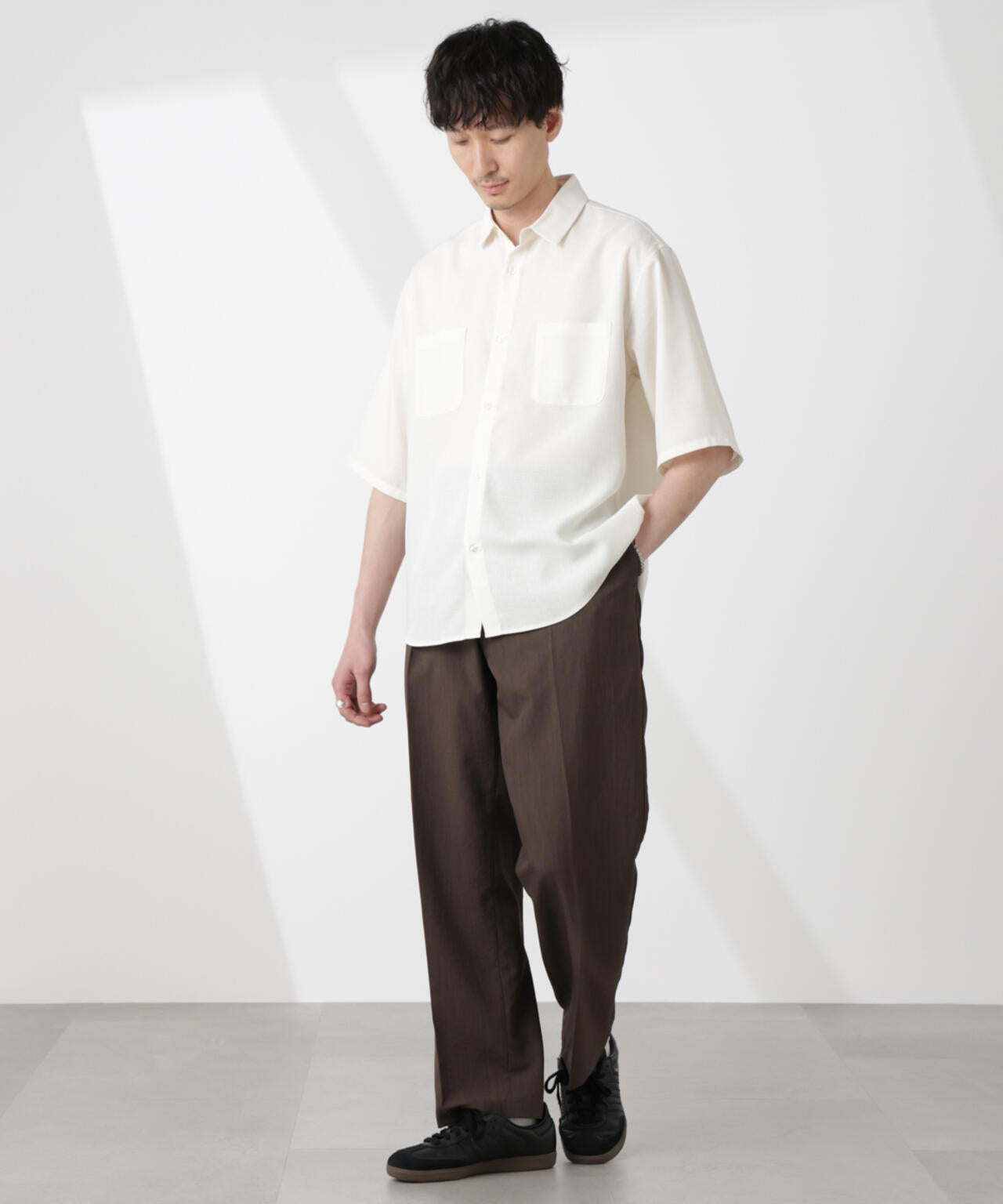 テックリネンシャツ 半袖 6725121219