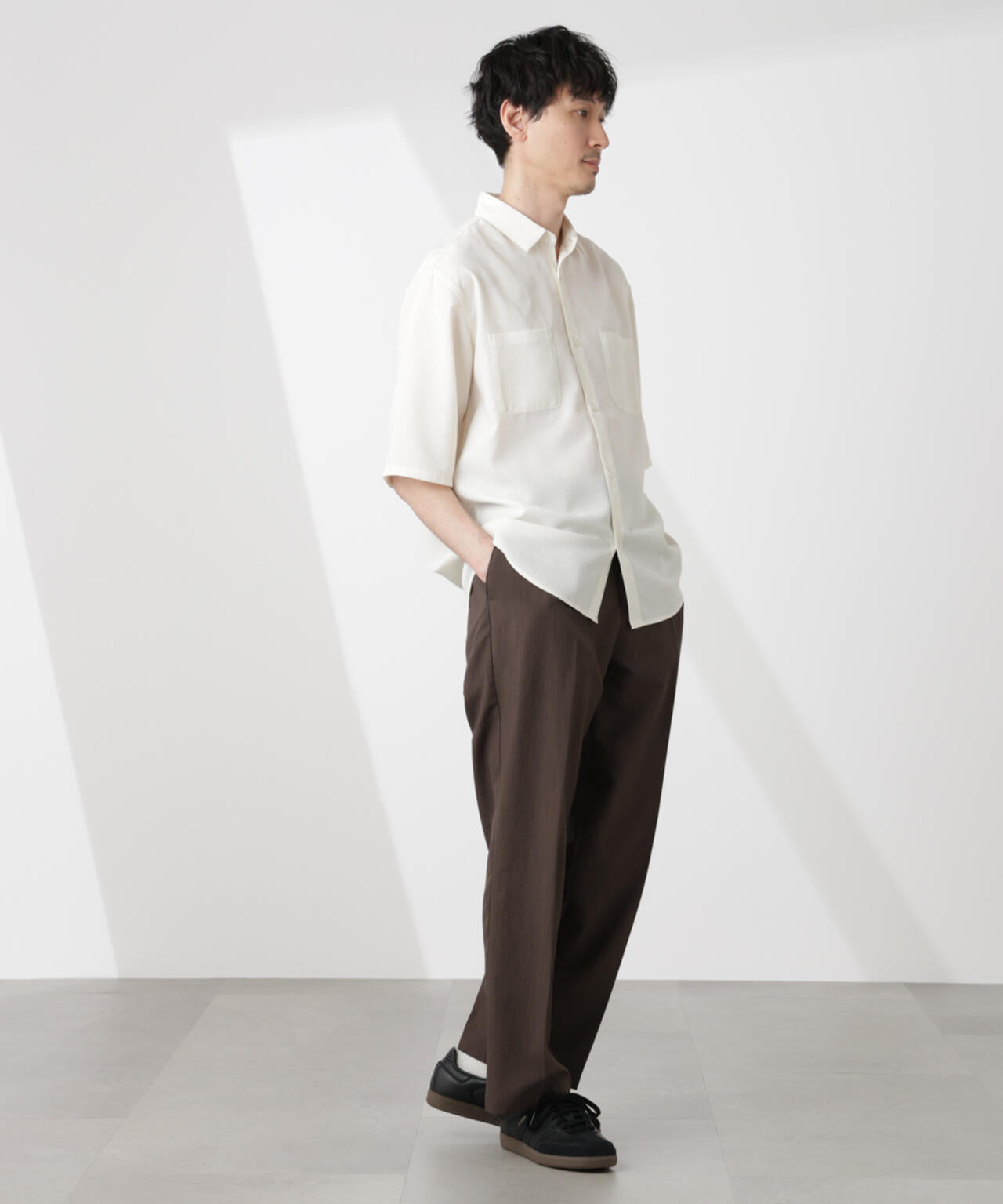 テックリネンシャツ 半袖 6725121219