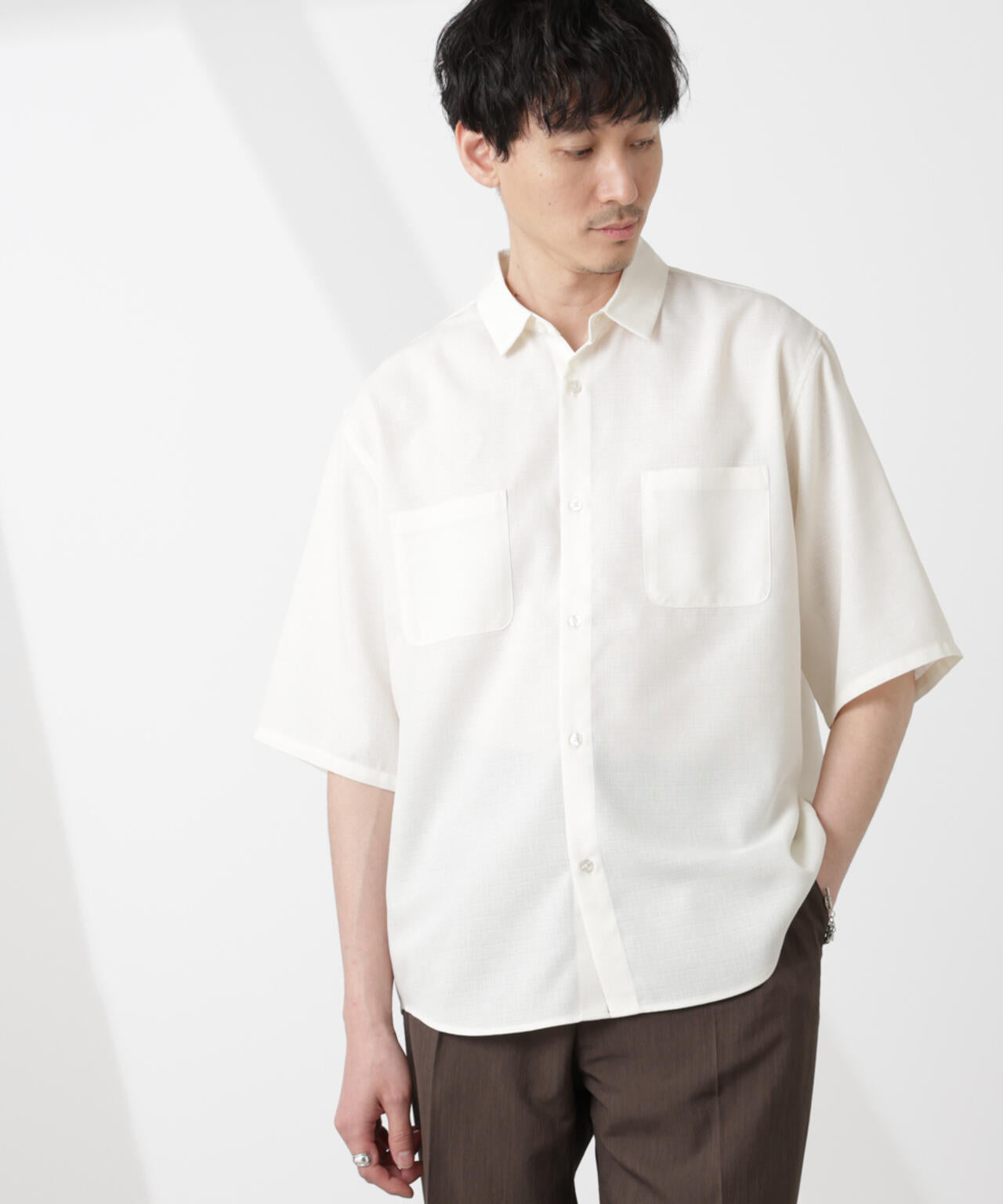 テックリネンシャツ 半袖 6725121219