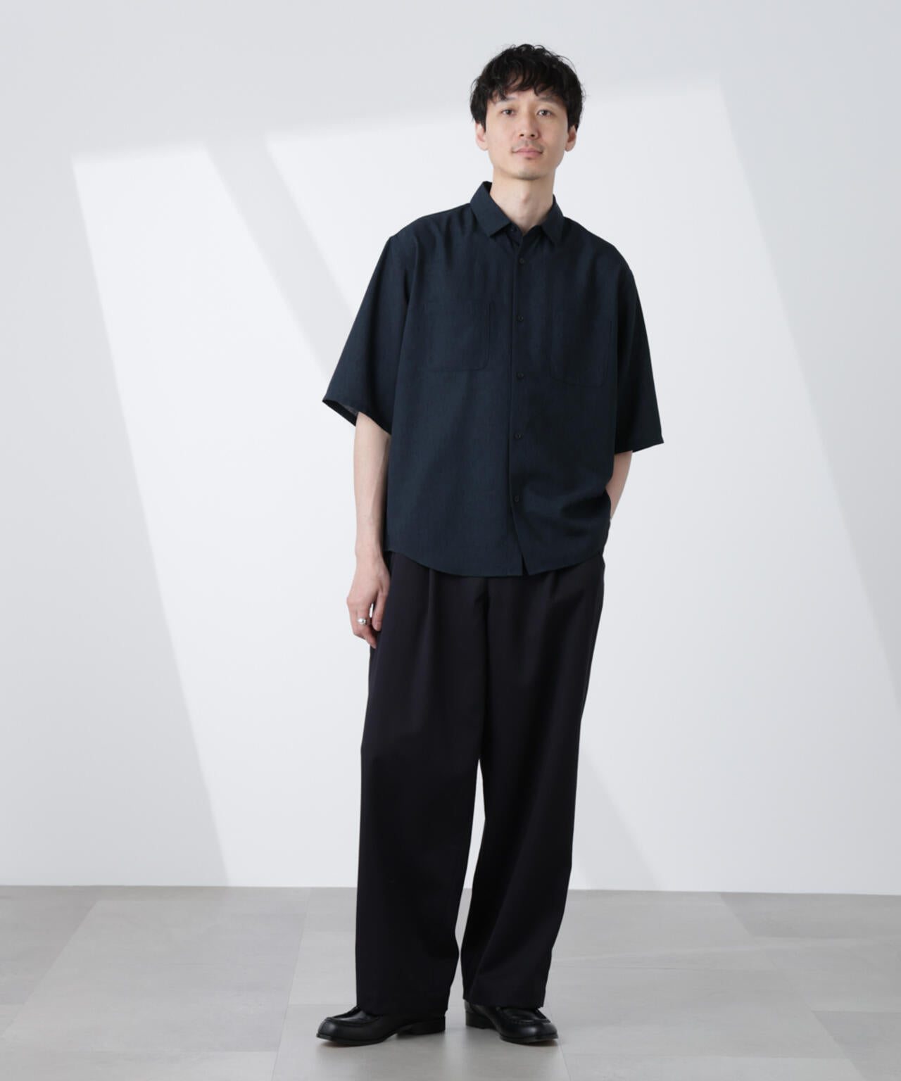 テックリネンシャツ 半袖 6725121219