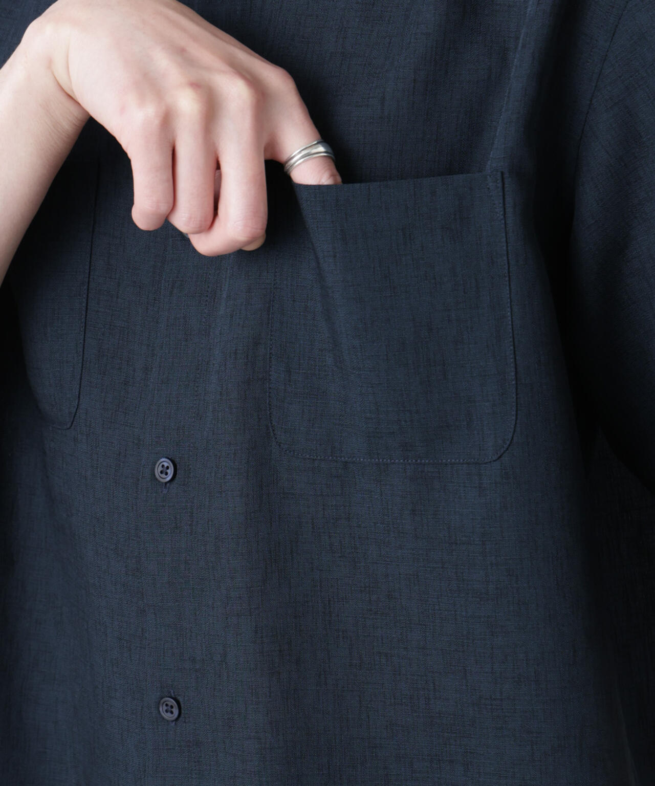 テックリネンシャツ 半袖 6725121219