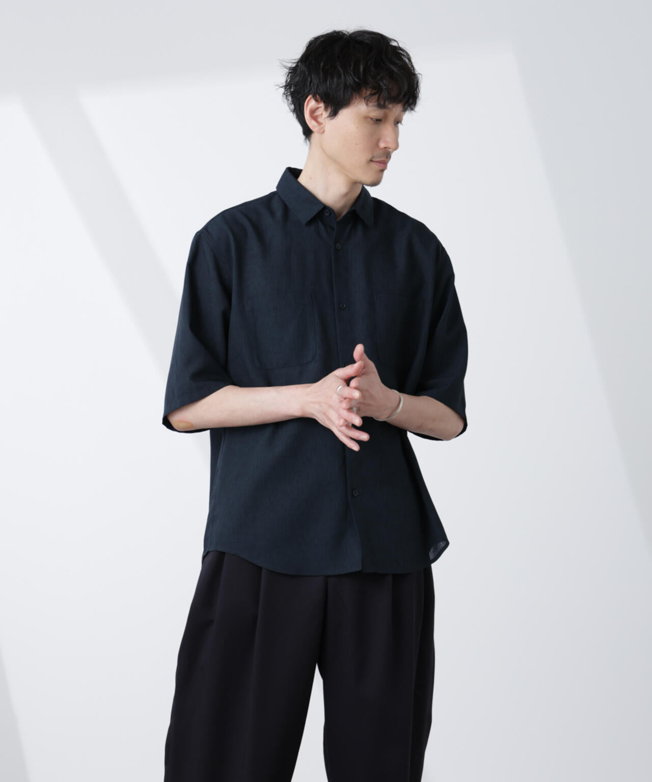 テックリネンシャツ 半袖 6725121219