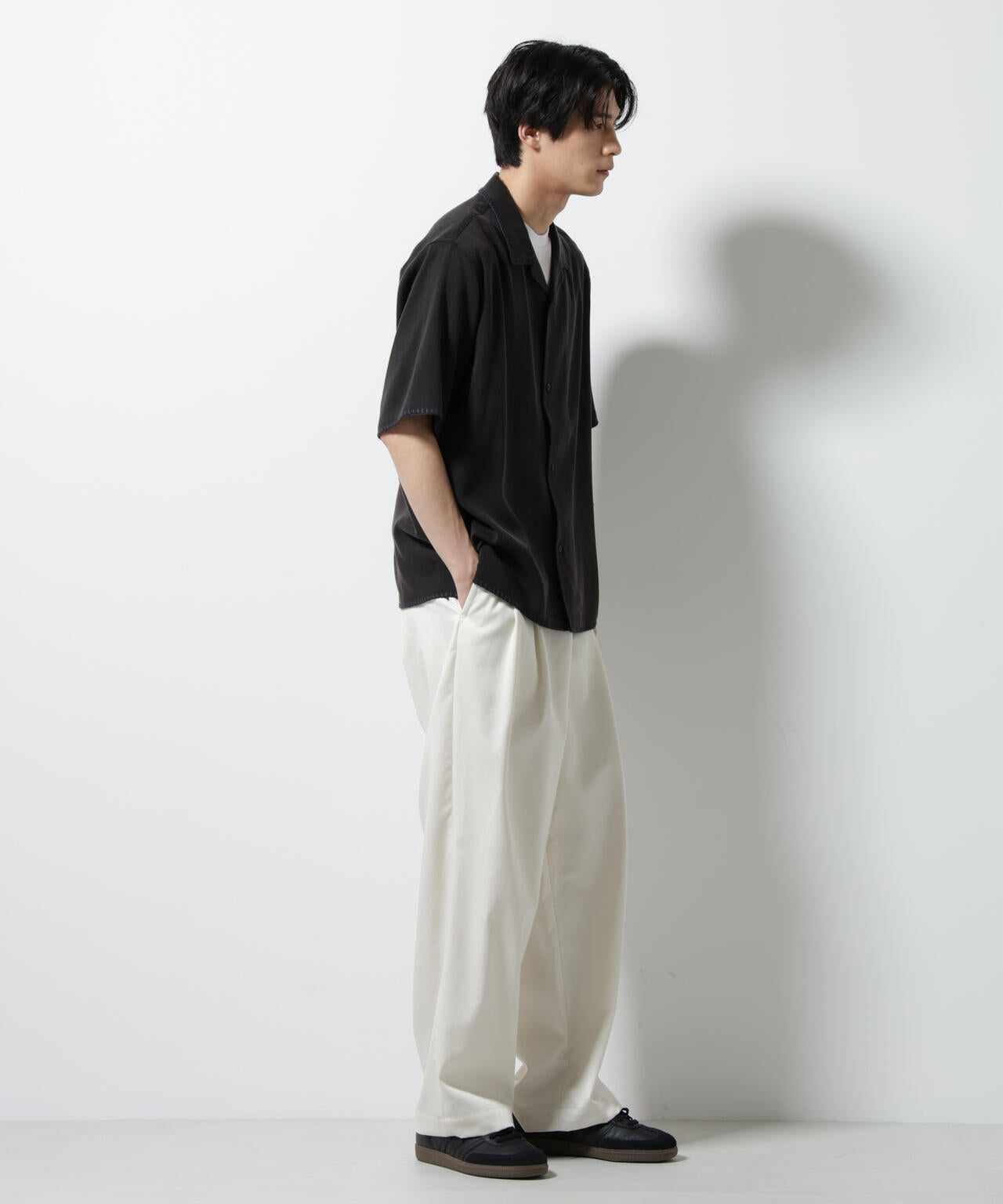 ハンドステッチリラックスシャツ 半袖 6725121232