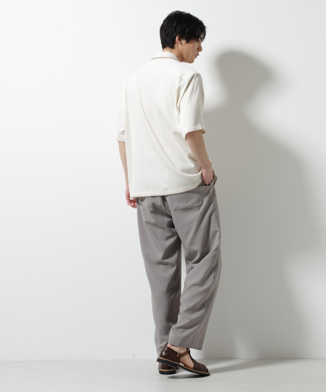 ハンドステッチリラックスシャツ 半袖 6725121232