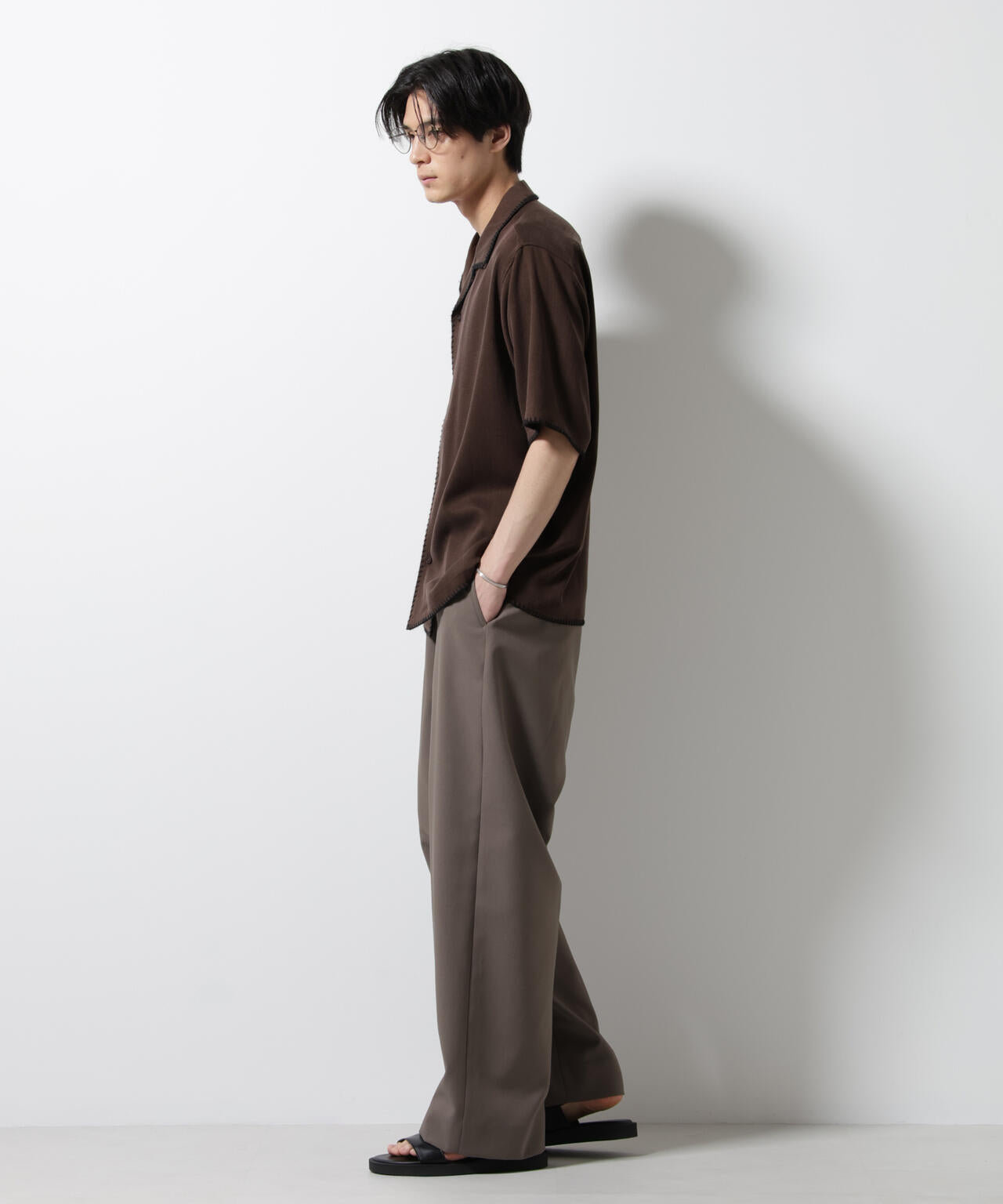 ハンドステッチリラックスシャツ 半袖 6725121232