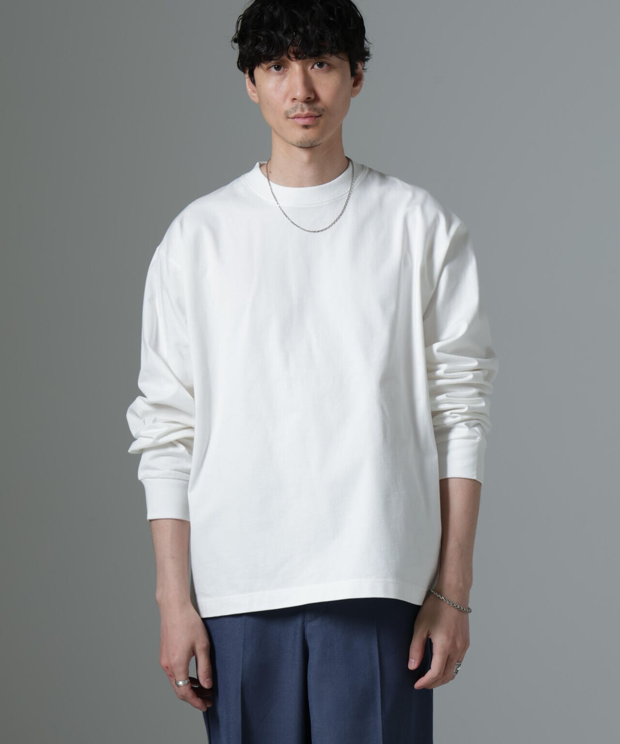 ビッグシルエットワンポイントTシャツ 長袖 6725123204