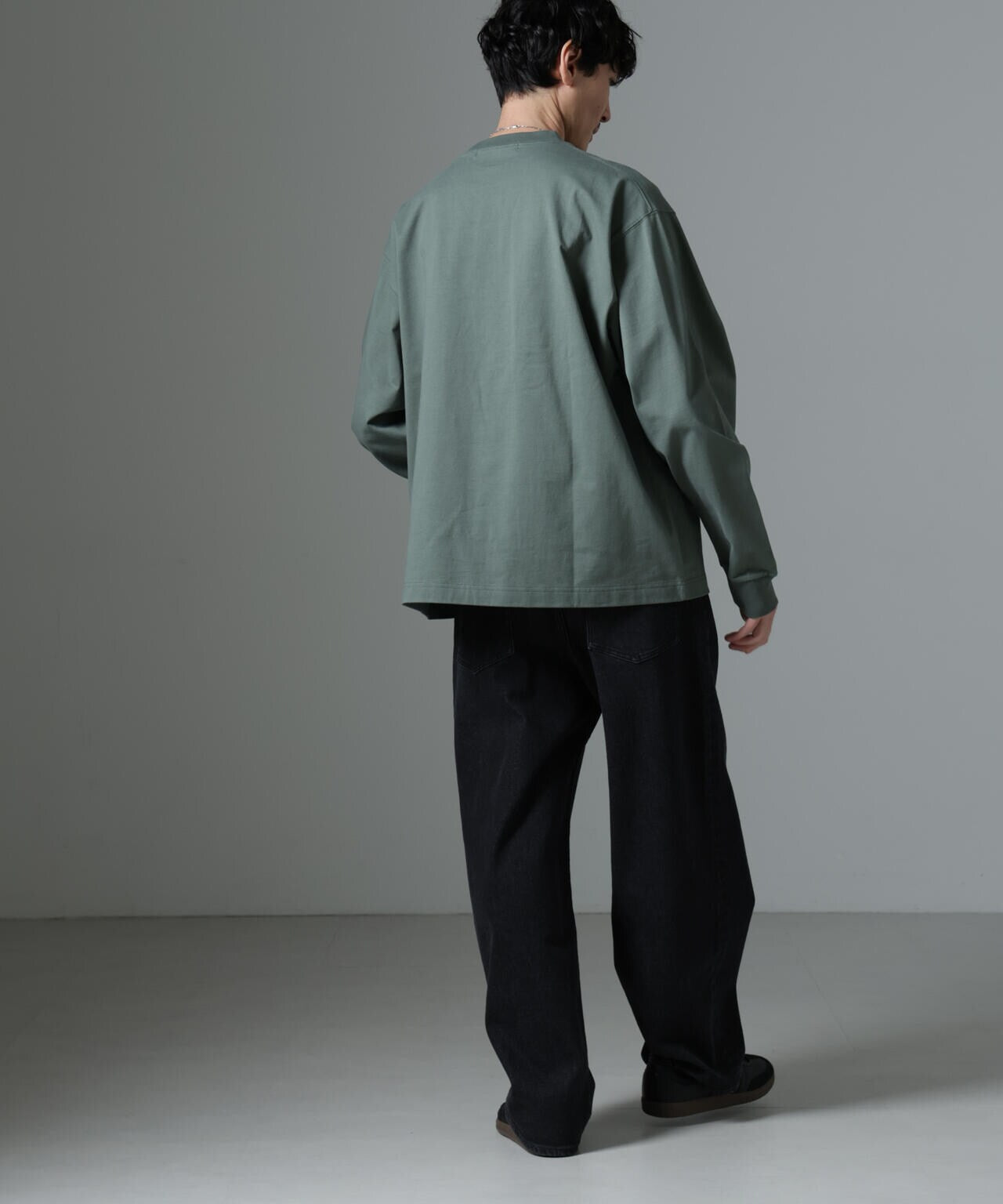 ビッグシルエットワンポイントTシャツ 長袖 6725123204