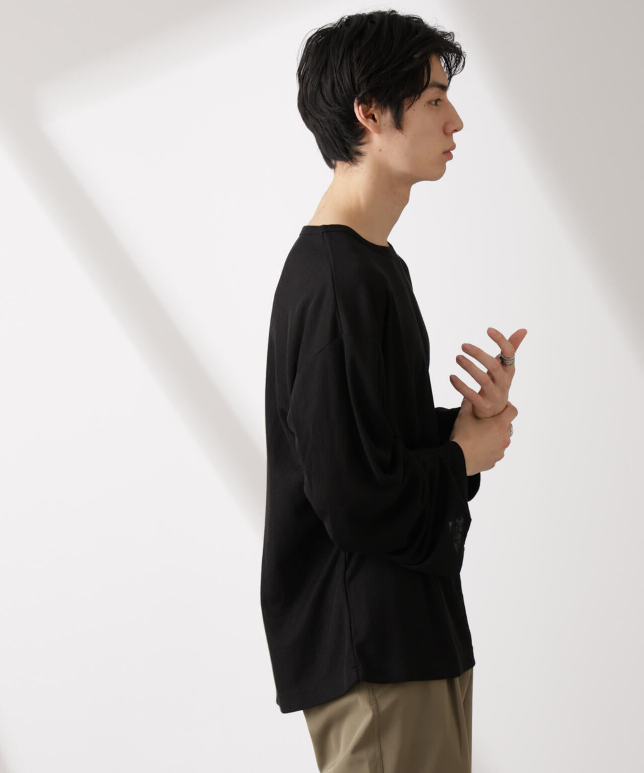 WEB限定/セミシアークルーネックプルオーバー 長袖 6725123210
