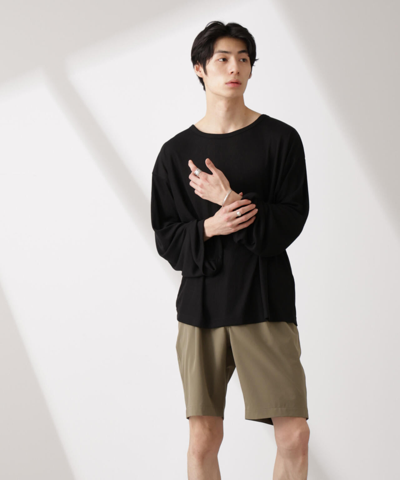 WEB限定/セミシアークルーネックプルオーバー 長袖 6725123210
