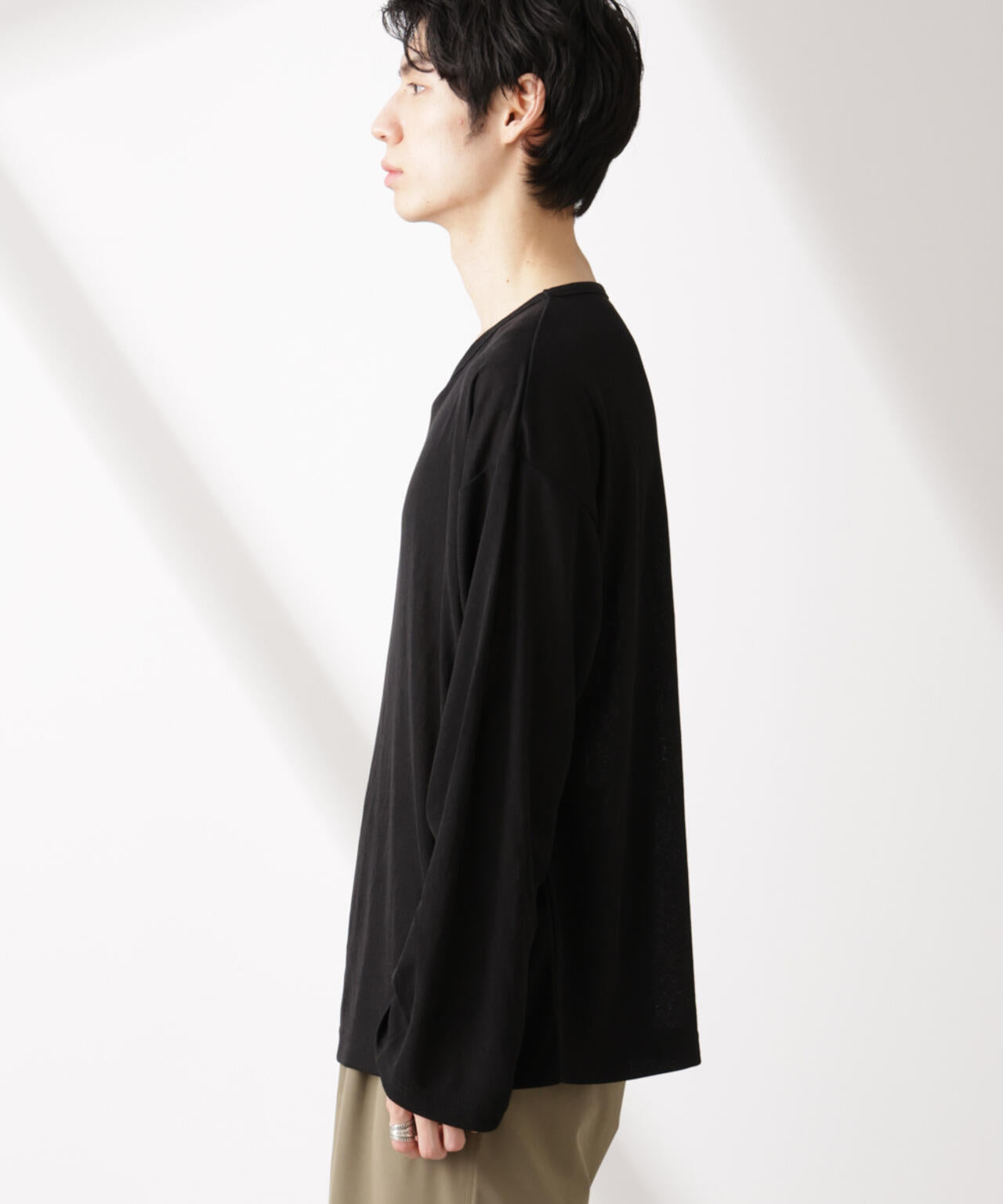WEB限定/セミシアークルーネックプルオーバー 長袖 6725123210