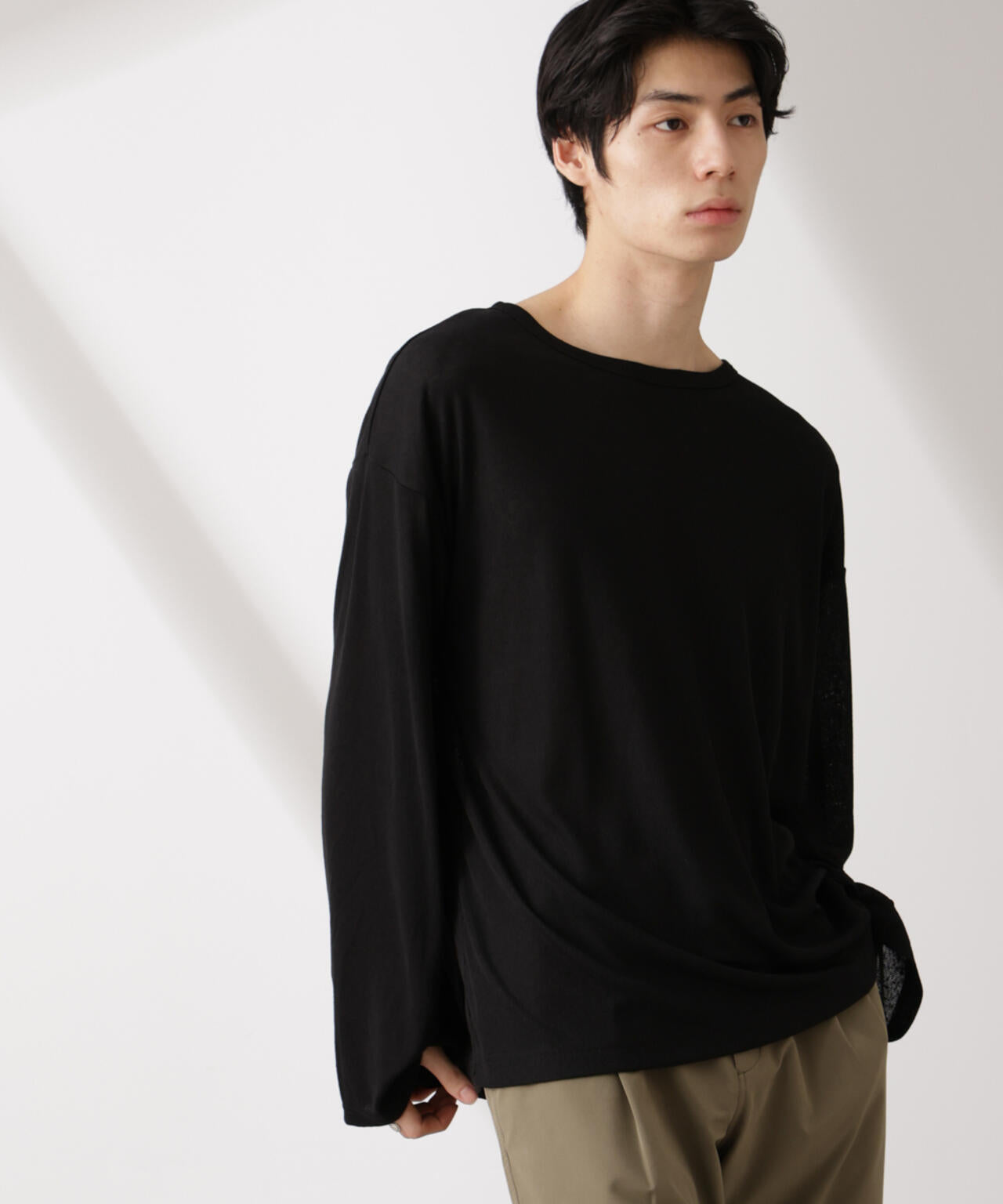 WEB限定/セミシアークルーネックプルオーバー 長袖 6725123210