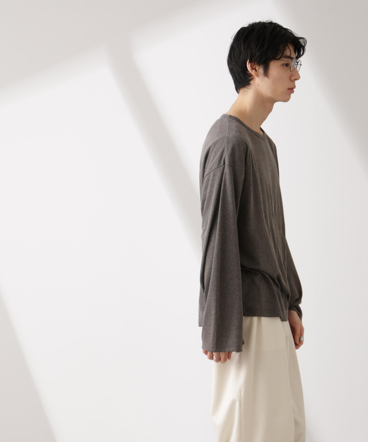 WEB限定/セミシアークルーネックプルオーバー 長袖 6725123210