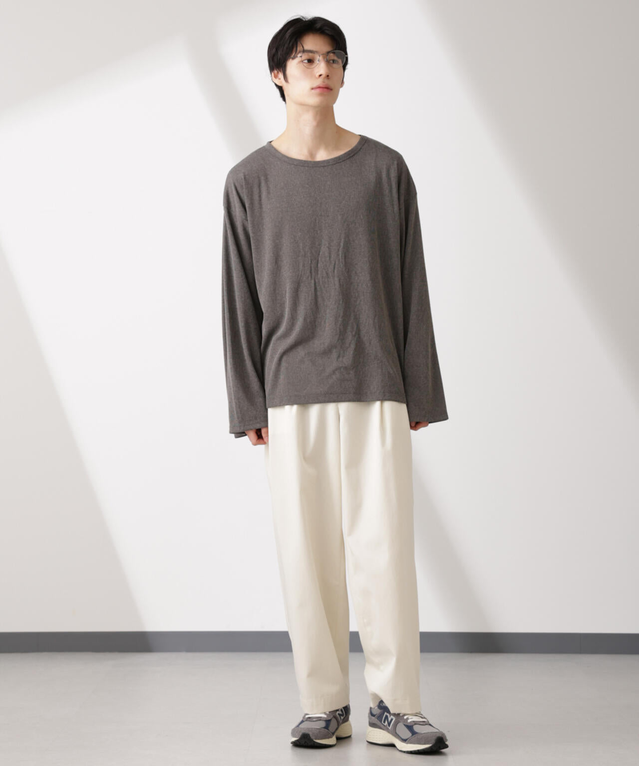 WEB限定/セミシアークルーネックプルオーバー 長袖 6725123210