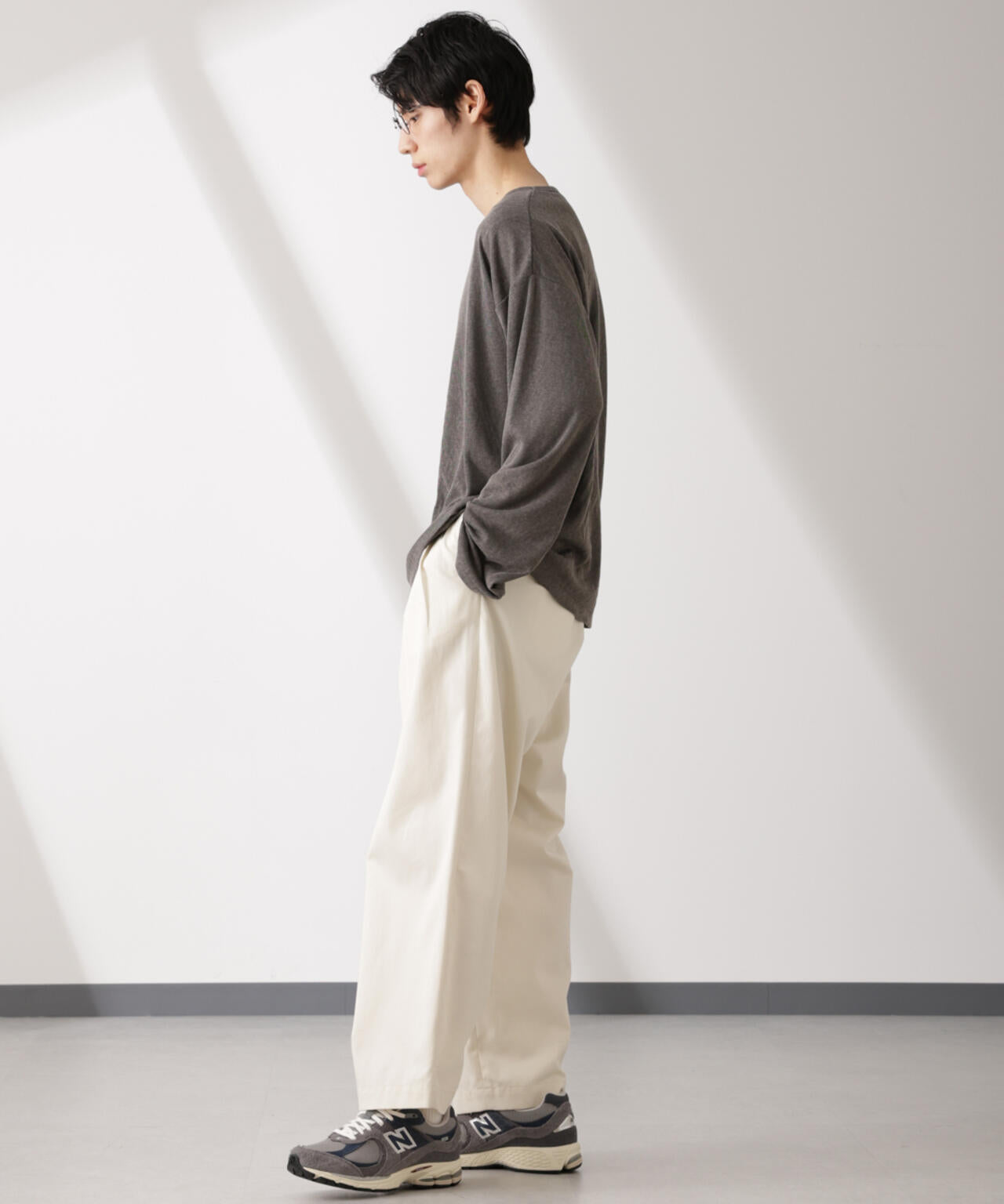 WEB限定/セミシアークルーネックプルオーバー 長袖 6725123210