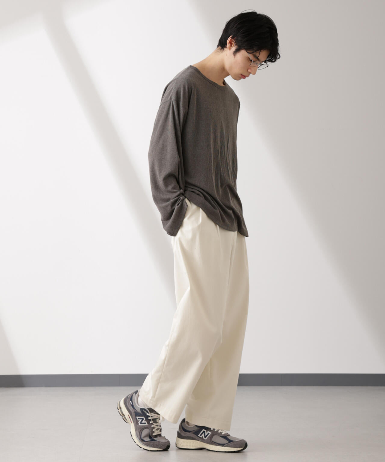 WEB限定/セミシアークルーネックプルオーバー 長袖 6725123210