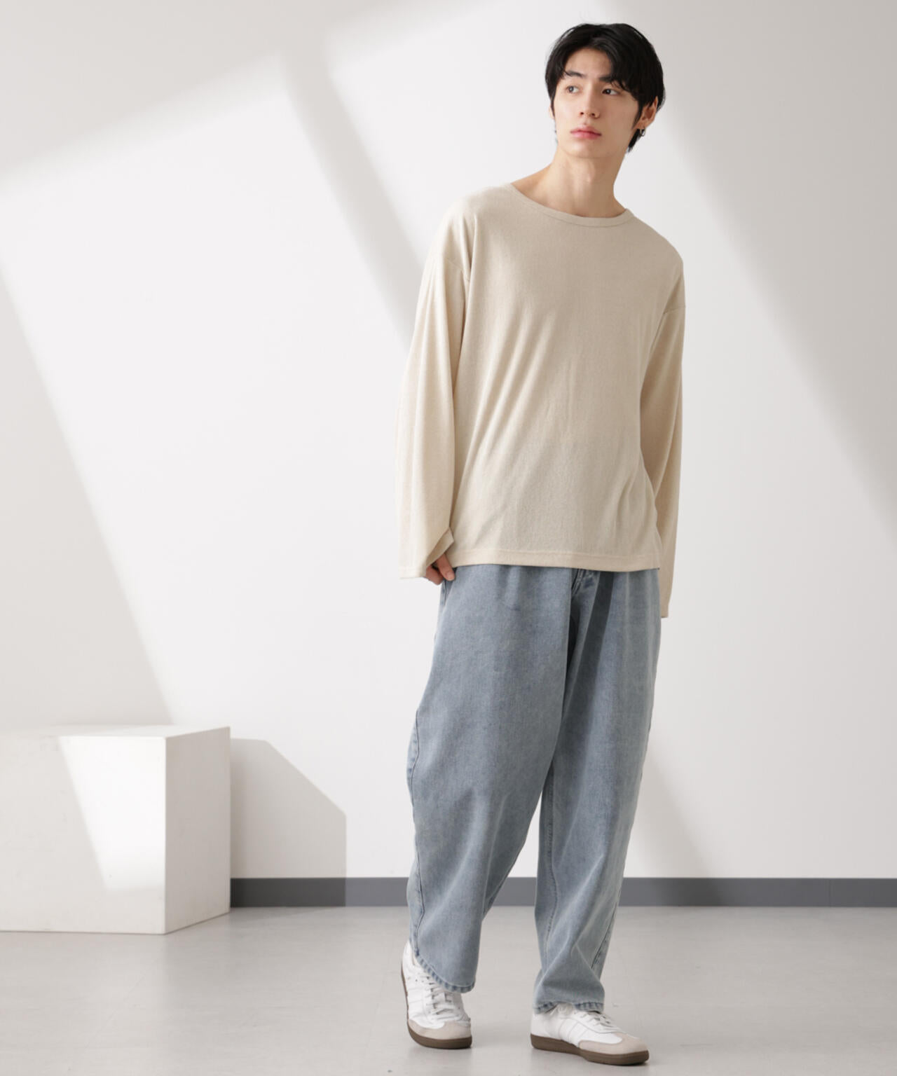 WEB限定/セミシアークルーネックプルオーバー 長袖 6725123210