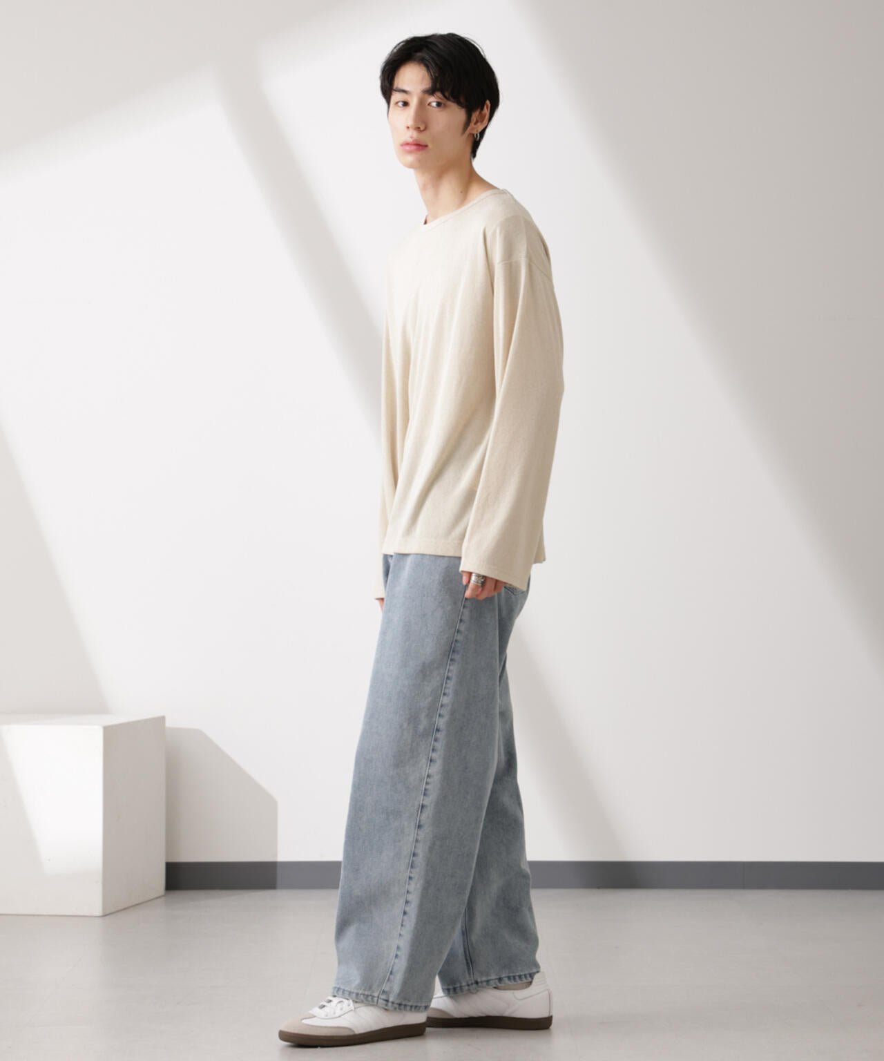 WEB限定/セミシアークルーネックプルオーバー 長袖 6725123210