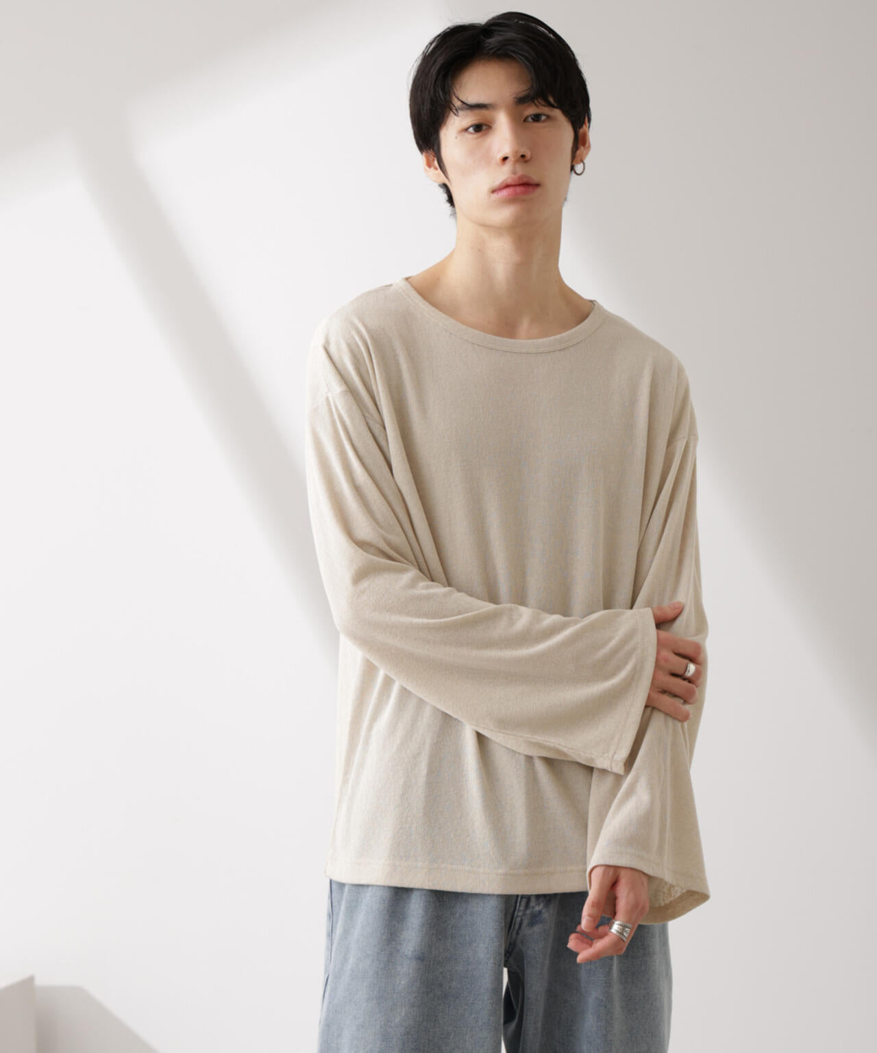 WEB限定/セミシアークルーネックプルオーバー 長袖 6725123210