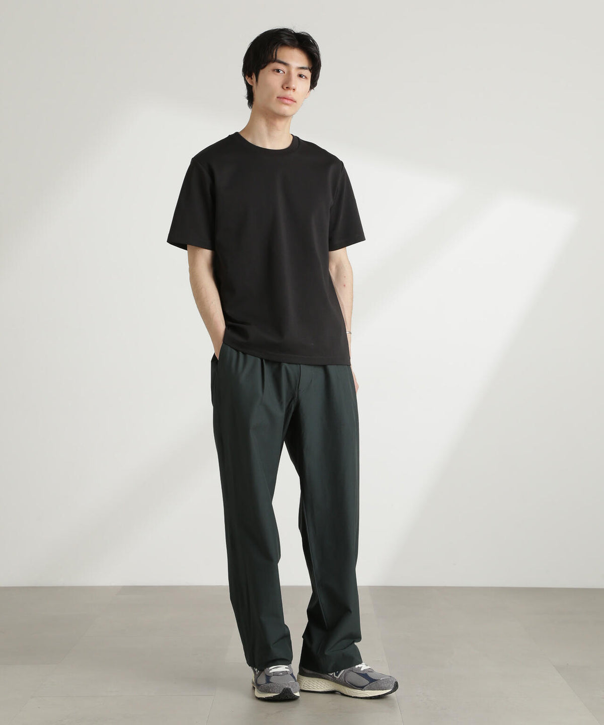 ダブルスムースクルーネックTシャツ 半袖 6725124211
