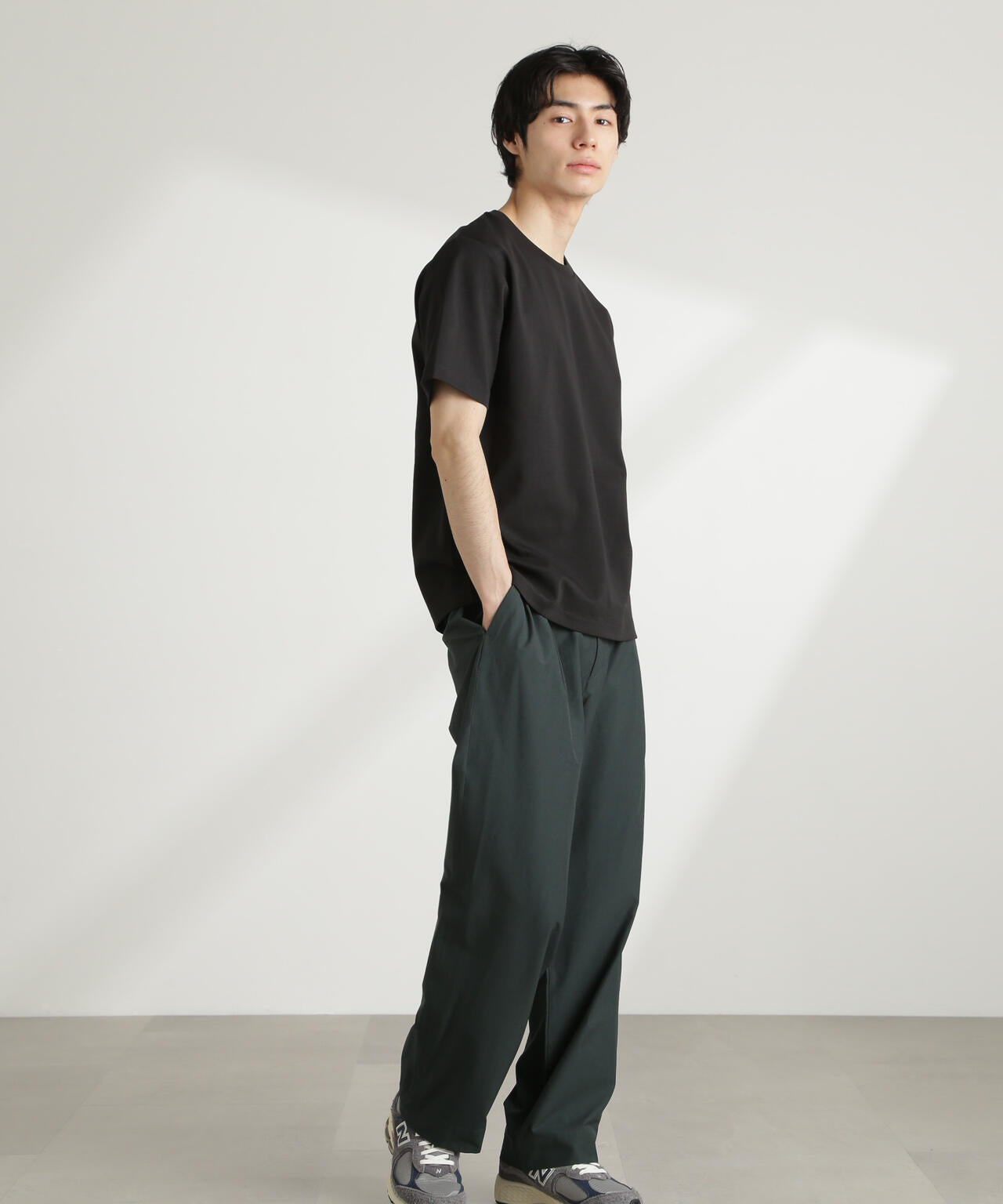 ダブルスムースクルーネックTシャツ 半袖 6725124211