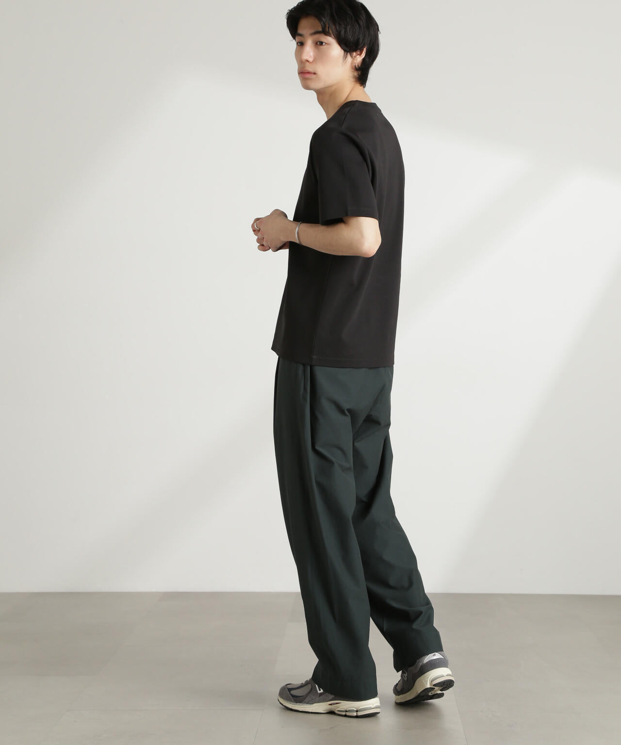 ダブルスムースクルーネックTシャツ 半袖 6725124211