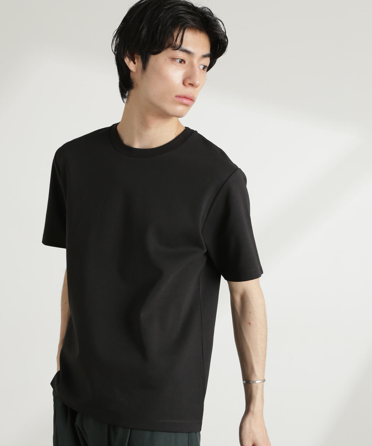 ダブルスムースクルーネックTシャツ 半袖 6725124211