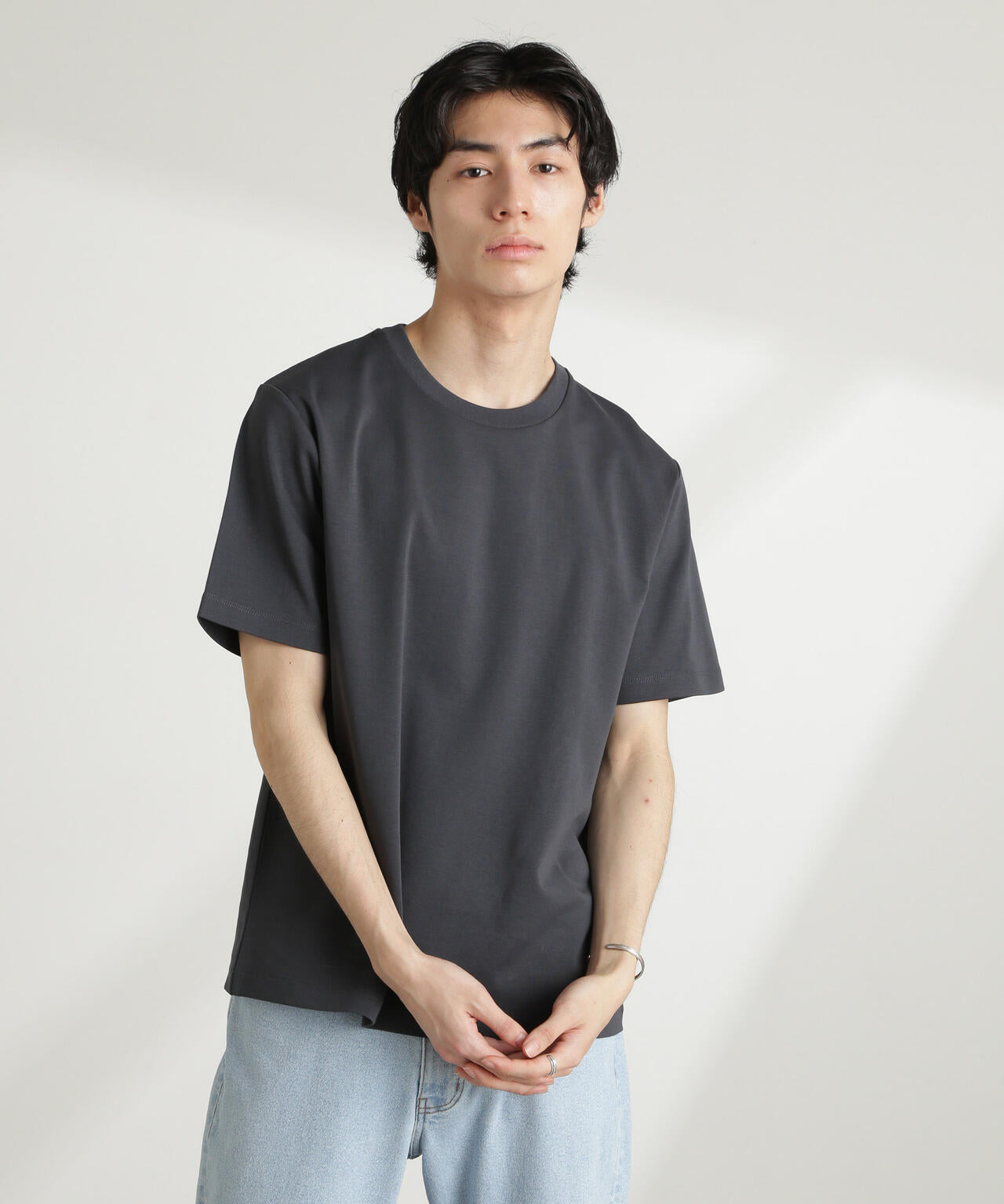 ダブルスムースクルーネックTシャツ 半袖 6725124211